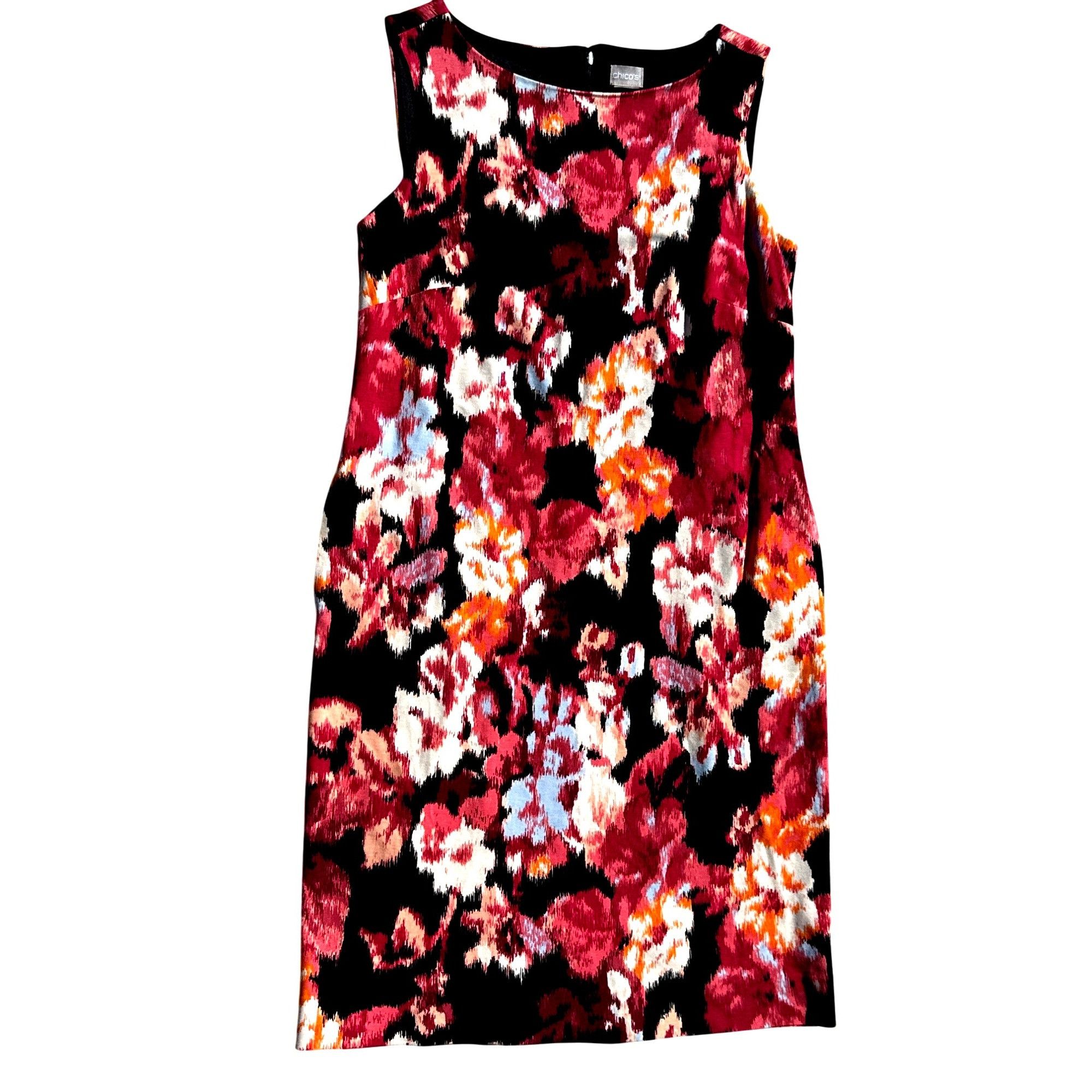 Chicos Chicos Artwear Abstract Floral Print Ponte Shift Sheath Dres Size S / US 4 / IT 40 - 5 Thumbnail