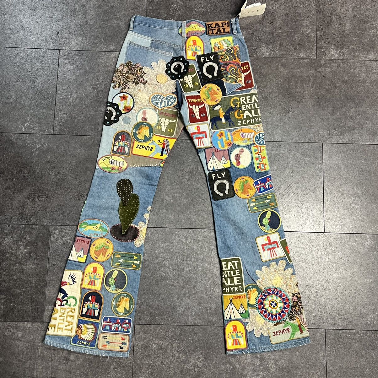 Kapital Kountry Kapital Denim 5P Rat Flare Pants Indigo Processing Size US 30 / EU 46 - 2 Thumbnail