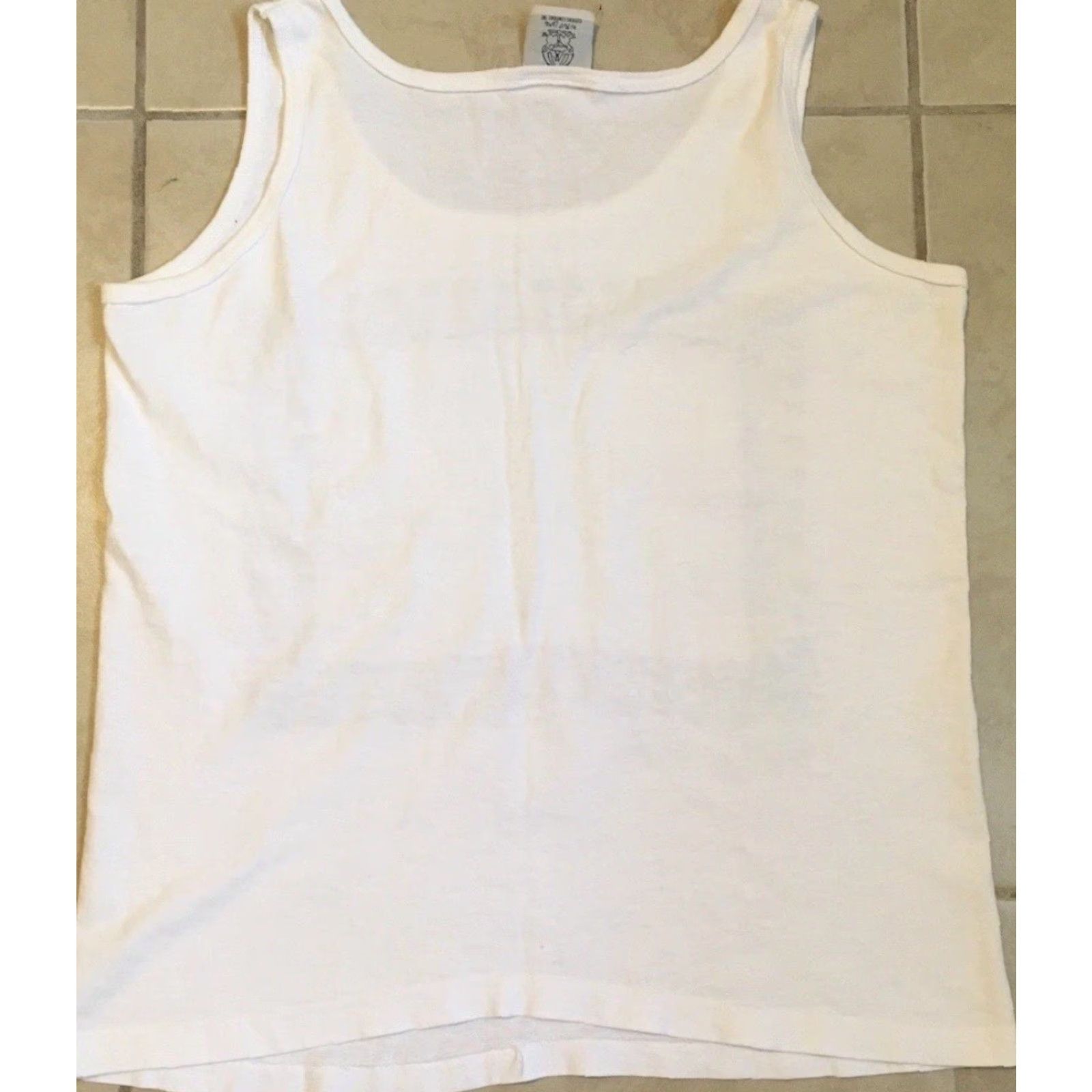 Vintage VINTAGE Belize Faded Abstract Art Tank Top XS White Graphic Tee Men 90s 80s Beach Vaporwave Grunge Street USA Reg.102 Size US XS / EU 42 / 0 - 5 Thumbnail