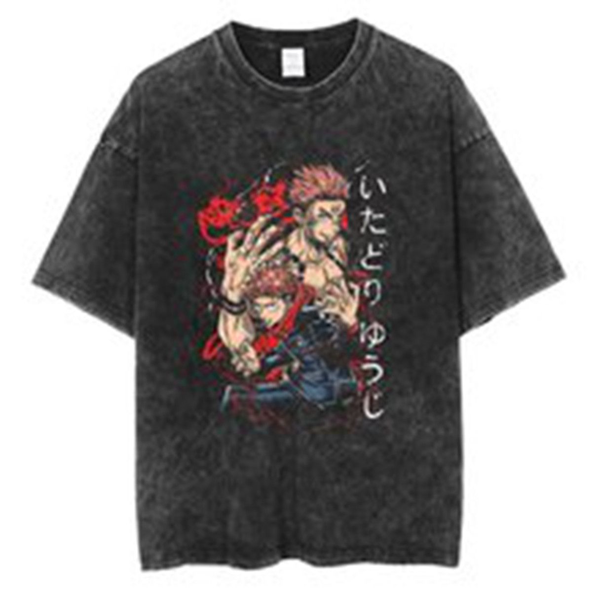 Vintage Street Hip Hop Anime Gojo Jutsu T-shirt Size US XXL / EU 58 / 5 - 1 Thumbnail