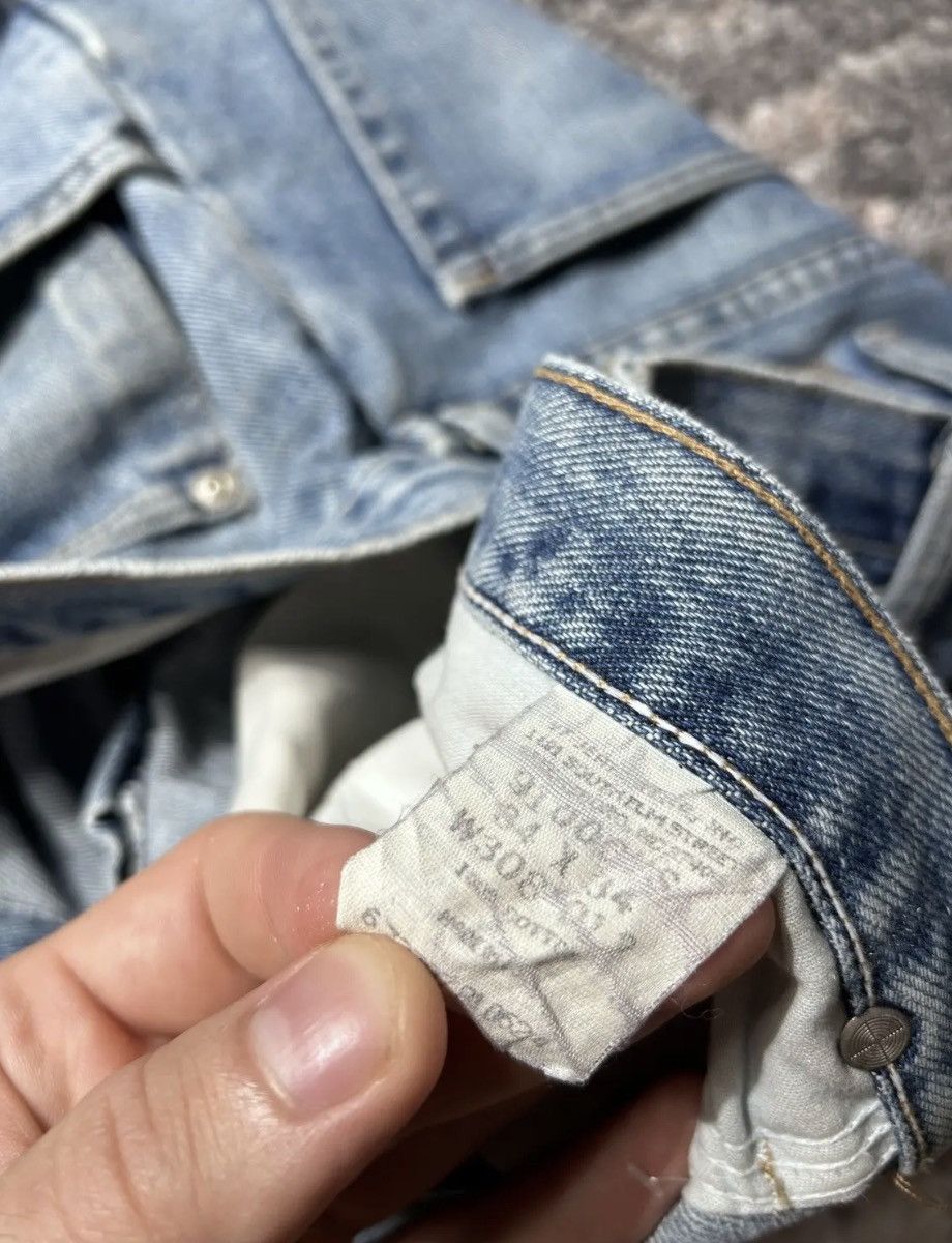 Vintage × Wrangler Crazy Vintage 90s Wrangler Jeans Baggy Wide Leg Smoke Black Size US 34 / EU 50 - 9 Thumbnail