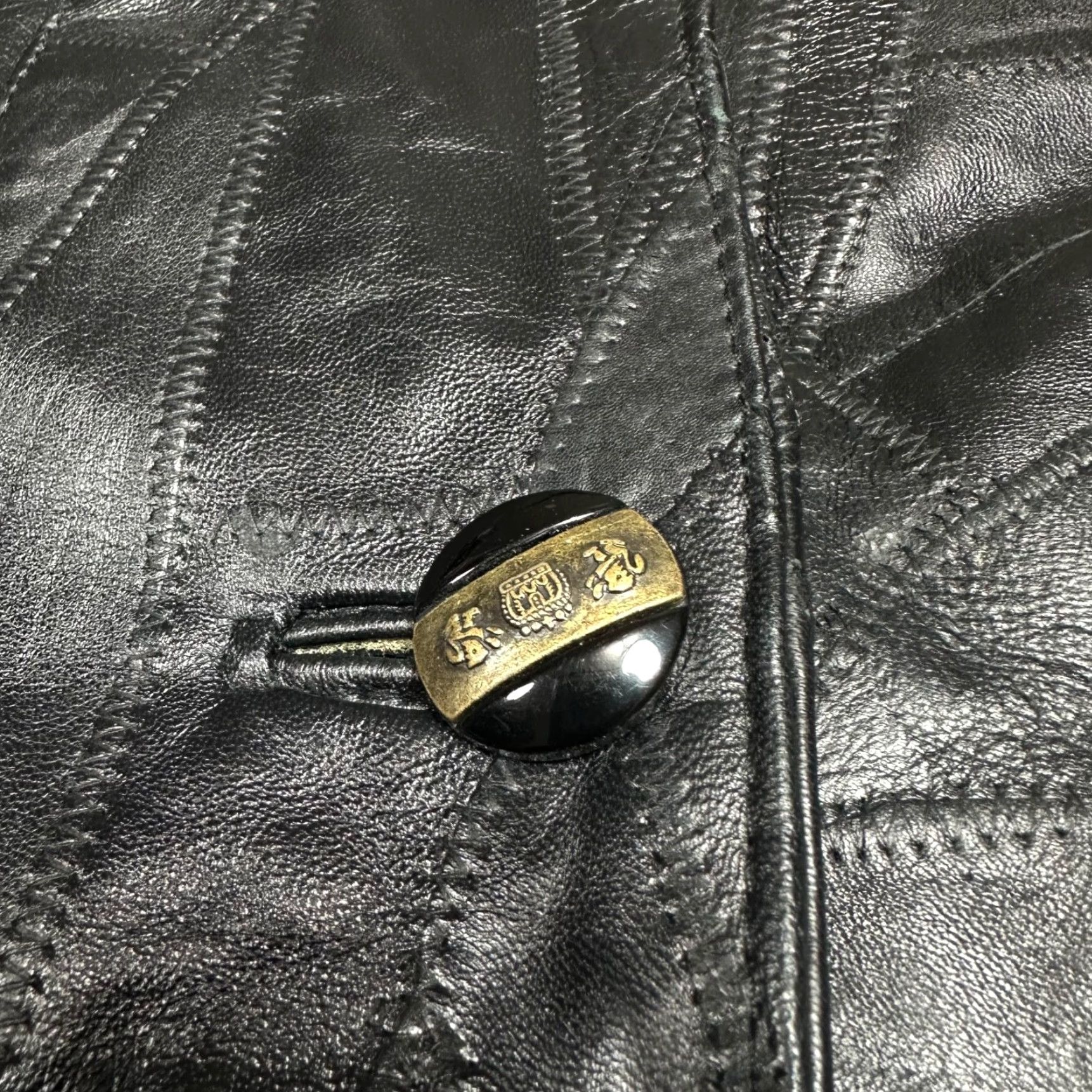 Vintage VINTAGE Maxam Womens Leather Jacket L Black Italian Mosaic Lined Jacket Womens Black Leather L SIZE L Size L / US 10 / IT 46 - 5 Thumbnail