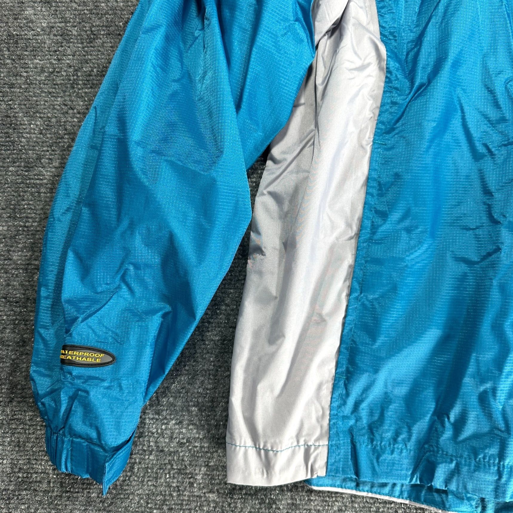 Vintage Stearns Dry Wear Jacket Womens XL Blue Nylon Zip Up Hooded Pockets Boating Size XL / US 12-14 / IT 48-50 - 3 Thumbnail