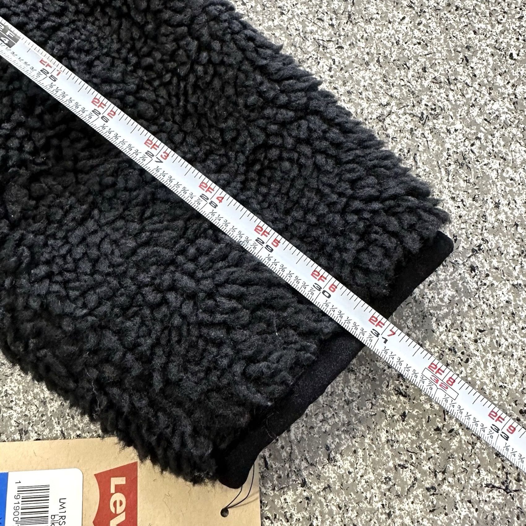 Levi's Levi's Jacket Mens XL Black All Over Sherpa Fleece Quilted Lined Mock Neck Jacket Size US XL / EU 56 / 4 - 7 Thumbnail