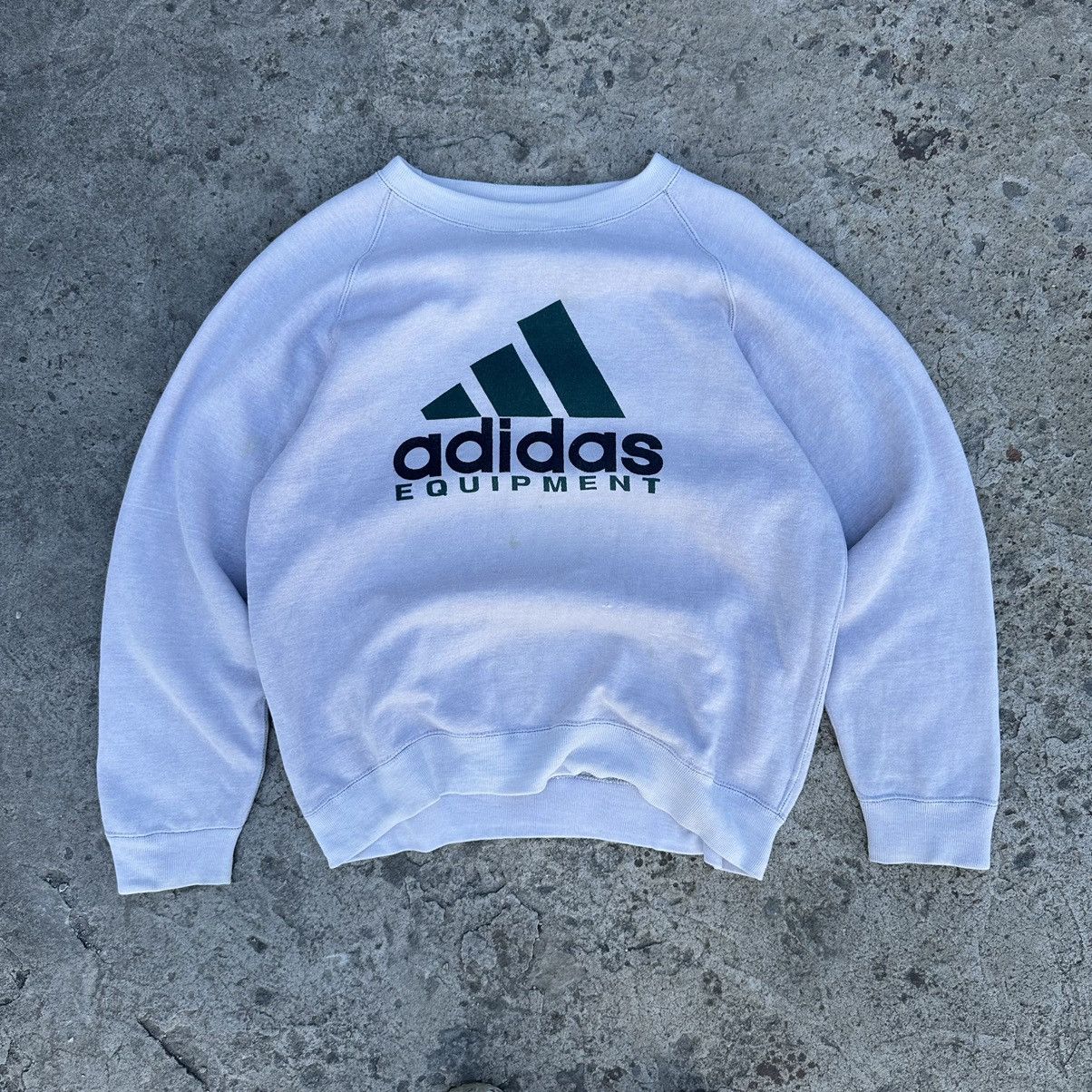 Designer × Vintage Vintage Sweatshirt Distressed Style By Adidas Equipment Size US M / EU 48-50 / 2 - 1 Thumbnail