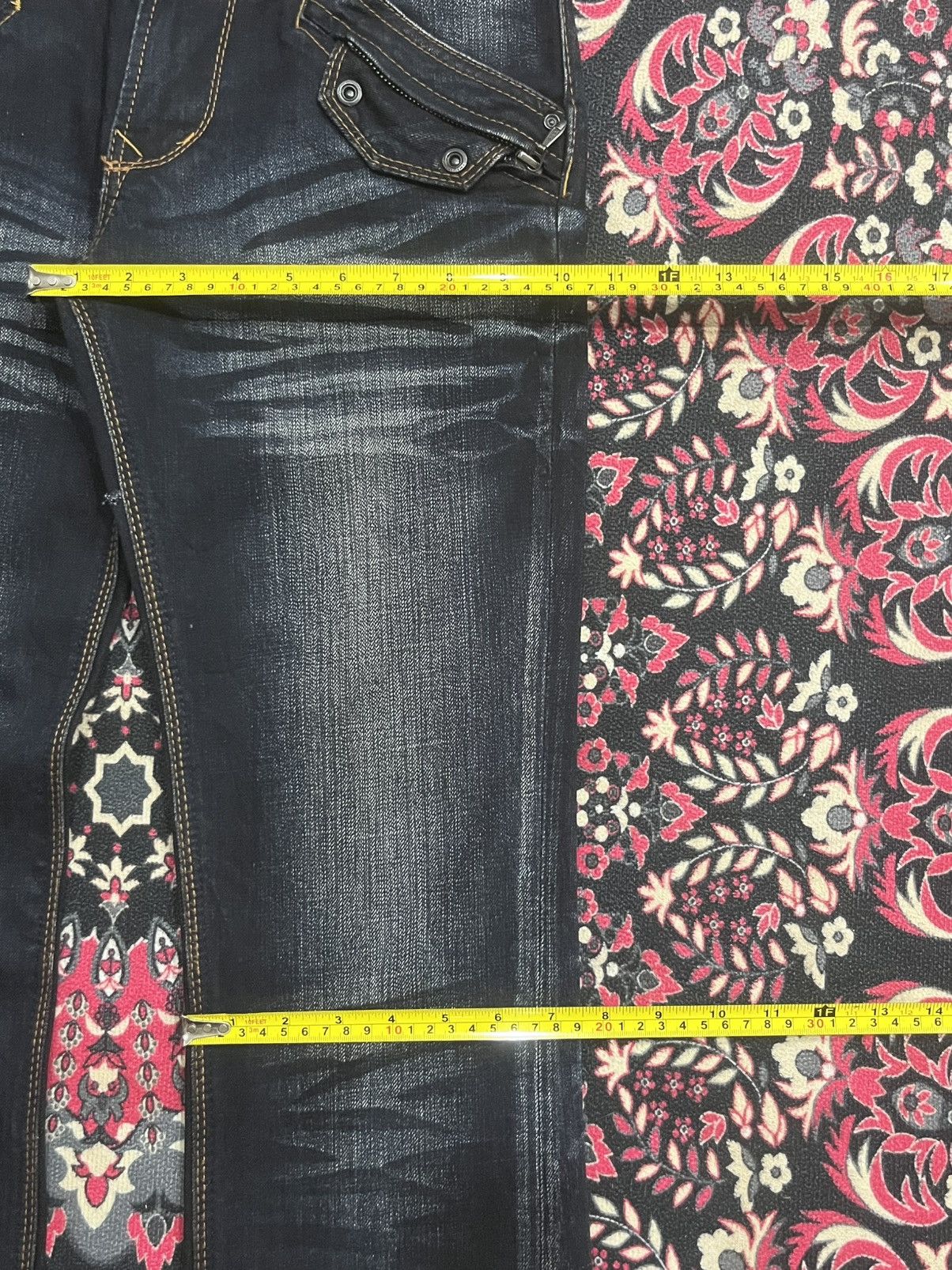 Tornado Mart Vintage Nicole Club For Men Dark Faded Washed Flare Jeans Size US 30 / EU 46 - 15 Thumbnail