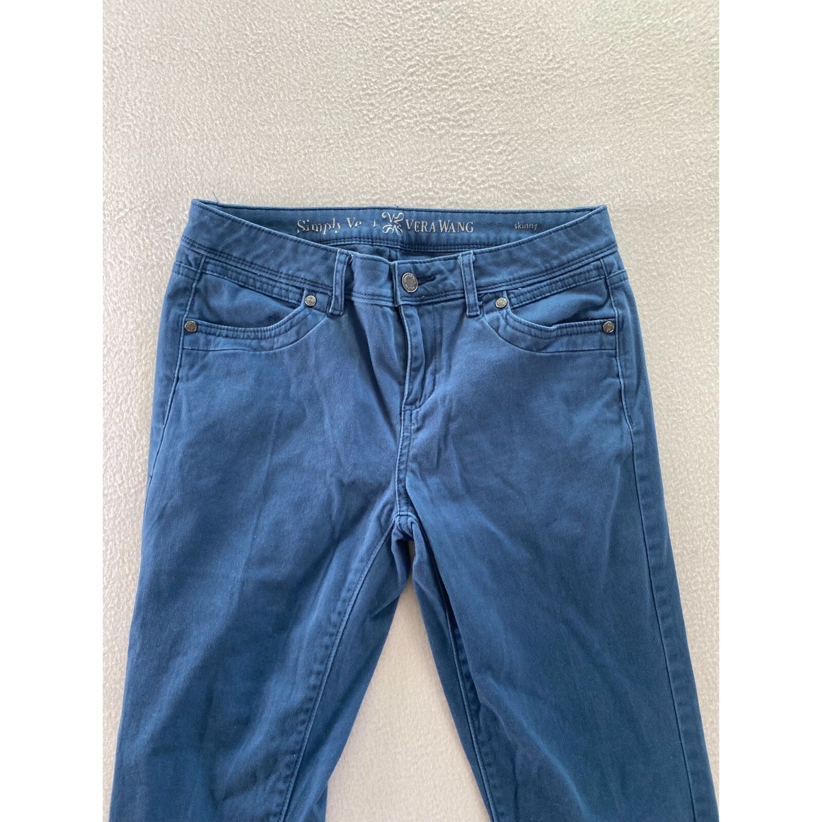 Vera Wang Simply Vera Vera Wang Jeans Womens Size 2 Blue Skinny Size 26" / US 2 / IT 38 - 3 Thumbnail