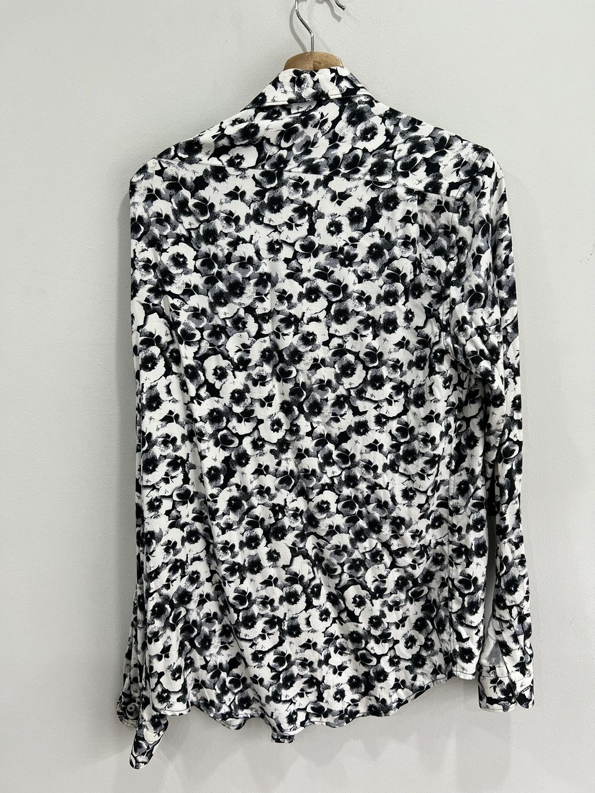 Japanese Brand × Zara Mens Zara Floral All Over Print Button Up Shirt slim fit M Size US M / EU 48-50 / 2 - 2 Thumbnail