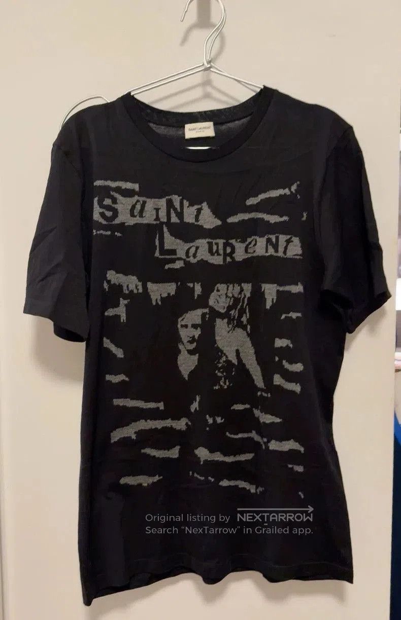 Saint Laurent Paris YSL Saint Laurent Black Portrait Casual T-Shirt. Size US S / EU 44-46 / 1 - 2 Thumbnail