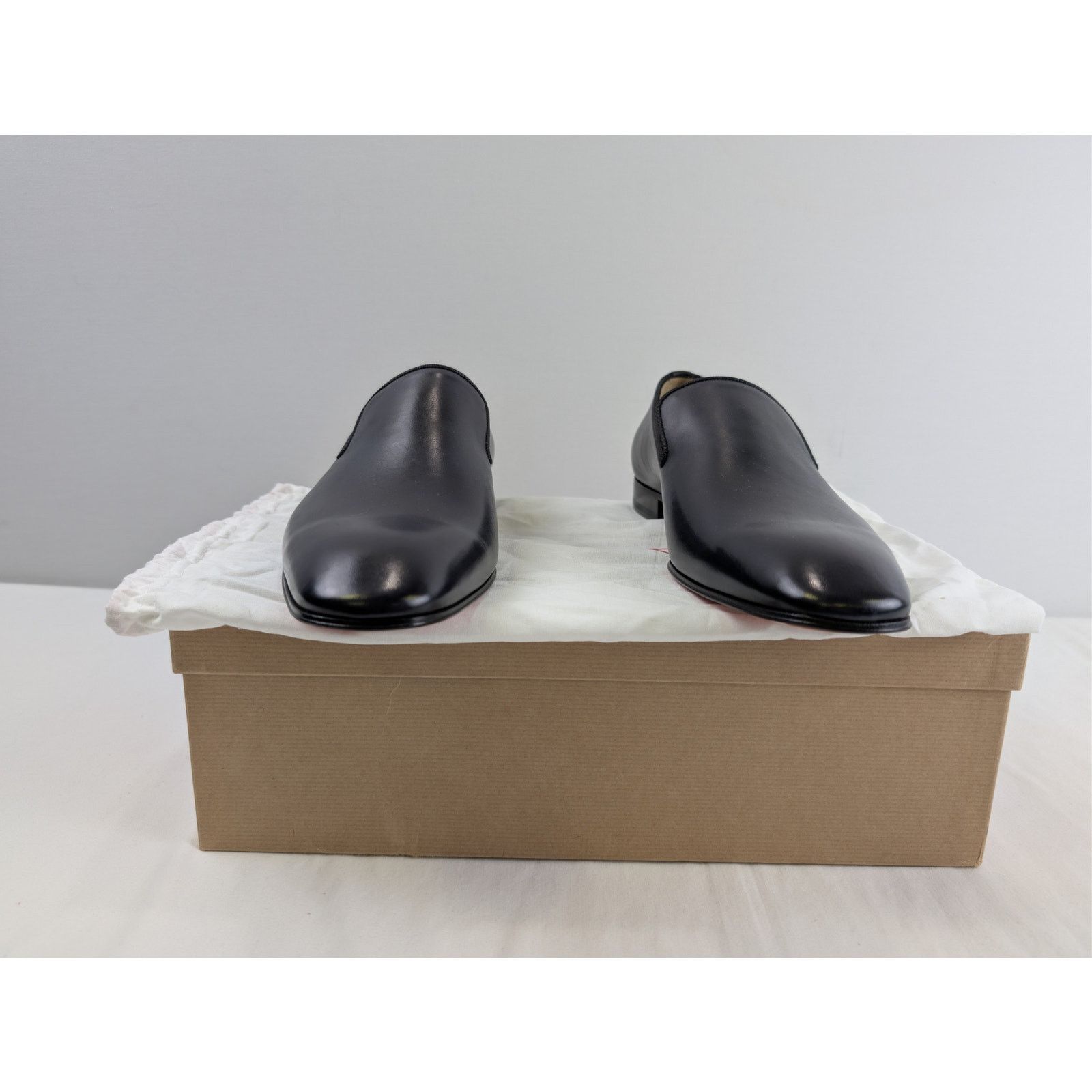 Christian Louboutin o1rshd1 smooth calf leather Dandelion loafer Shoe Boots Navy Size US 10.5 / EU 43-44 - 17 Thumbnail