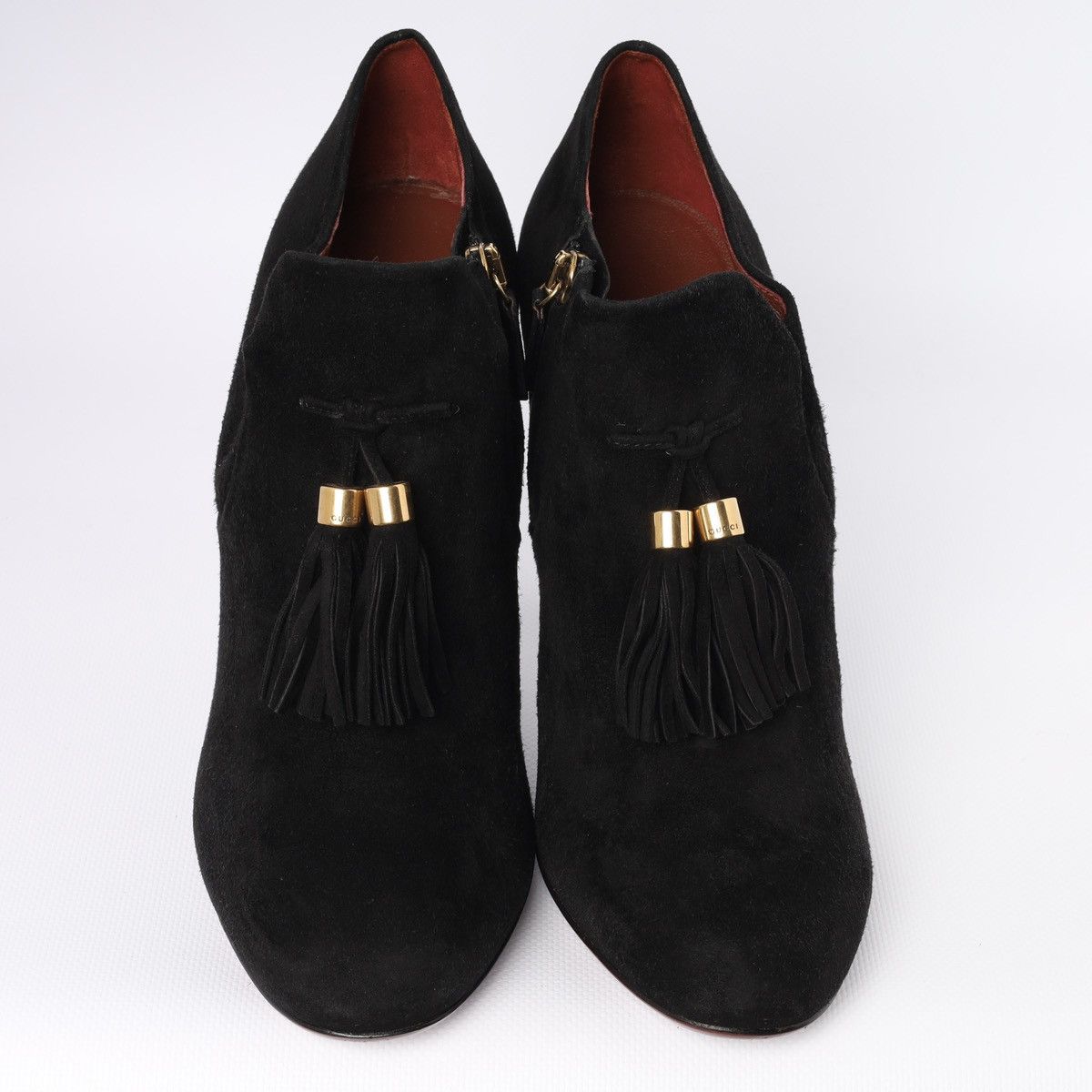 Gucci Gucci Black Suede Mischa Ankle Boots Tassel Size US 10 / IT 40 - 6 Thumbnail