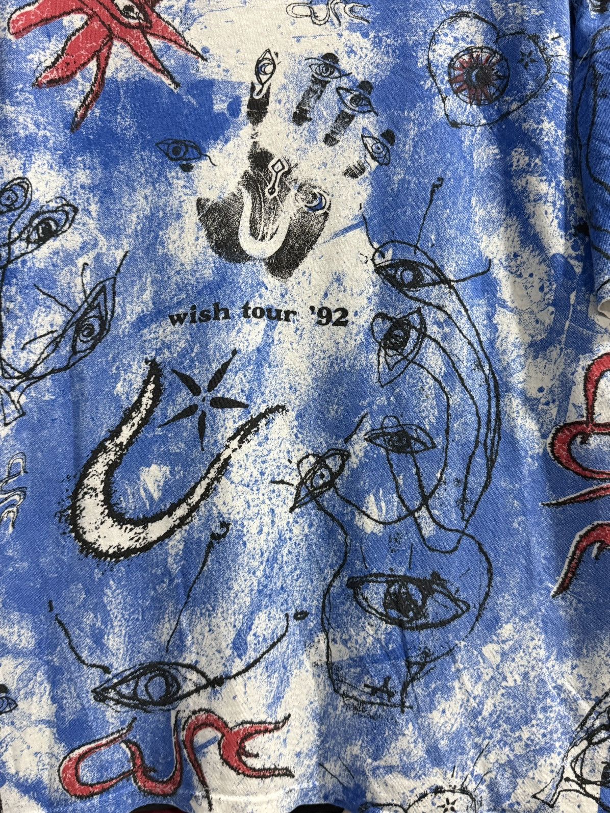 Band Tees × Vintage Vintage 90s The Cure Wish Tour Brockum Tee Size US L / EU 52-54 / 3 - 2 Thumbnail