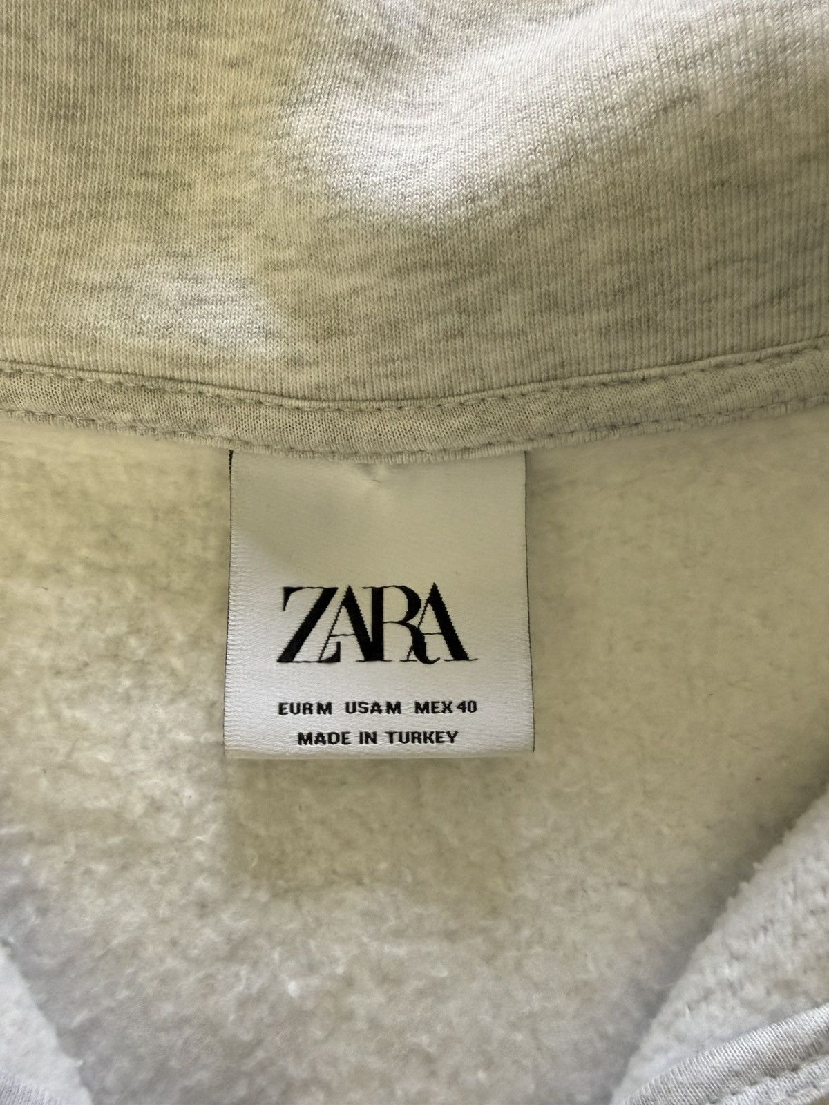 Zara vintage grey zara quarter zip Size US M / EU 48-50 / 2 - 3 Thumbnail