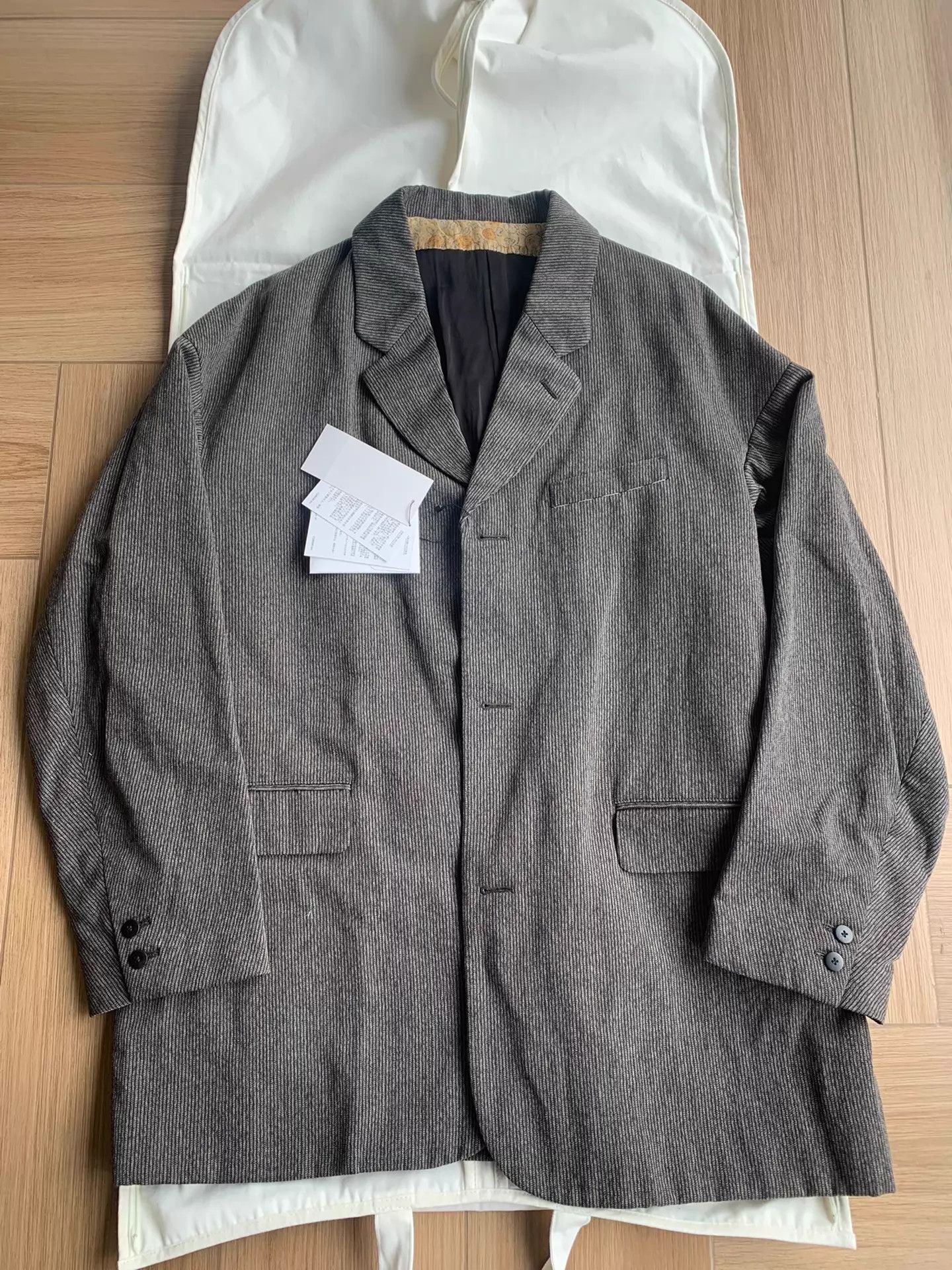 Visvim VISVIM GALEN WOOL LINEN BLEND PINSTRIPE JKT 25AW Size 4 Size US XL / EU 56 / 4 - 1 Thumbnail