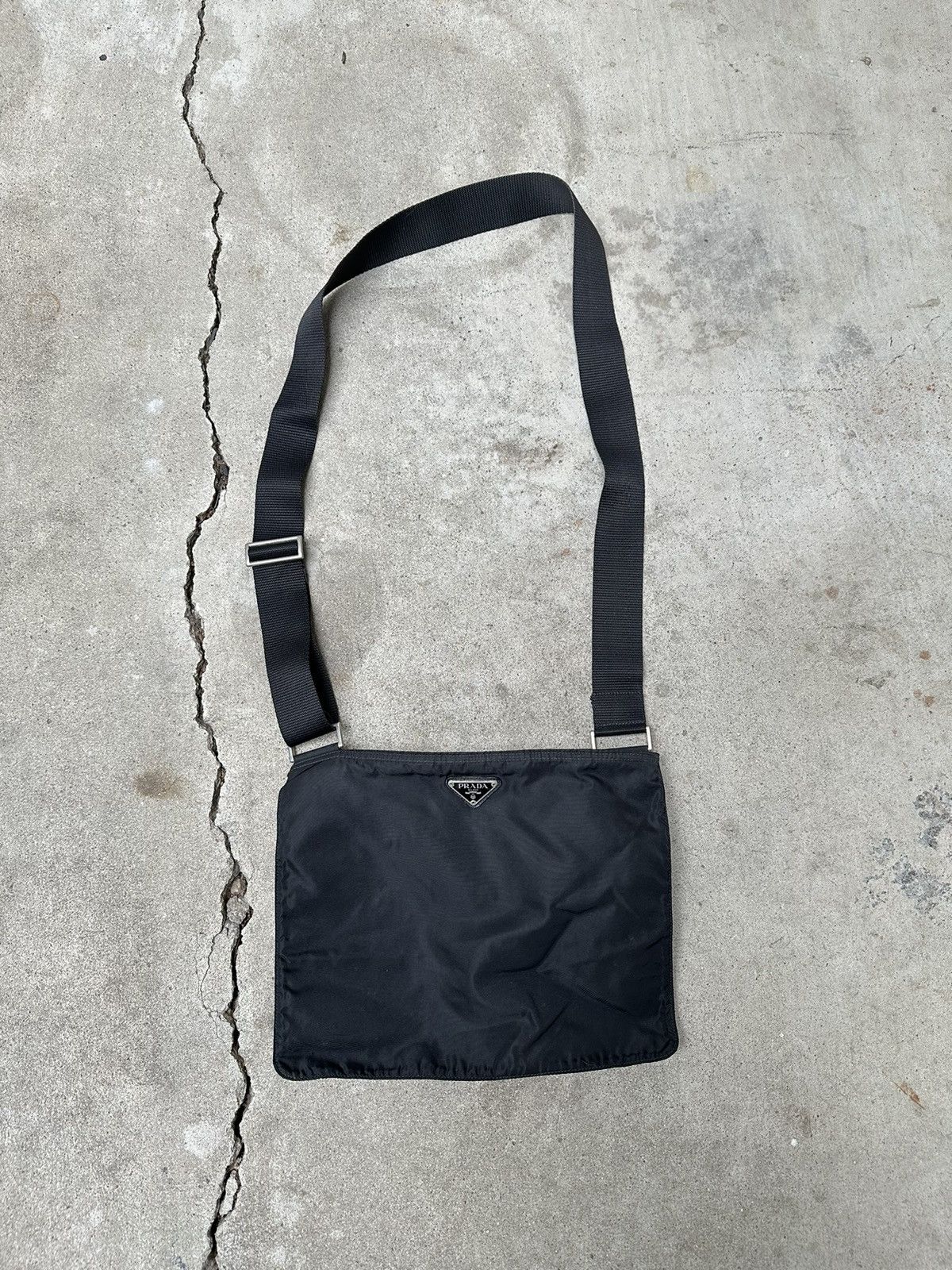 Prada Crossbody Bag in Black, Men's
