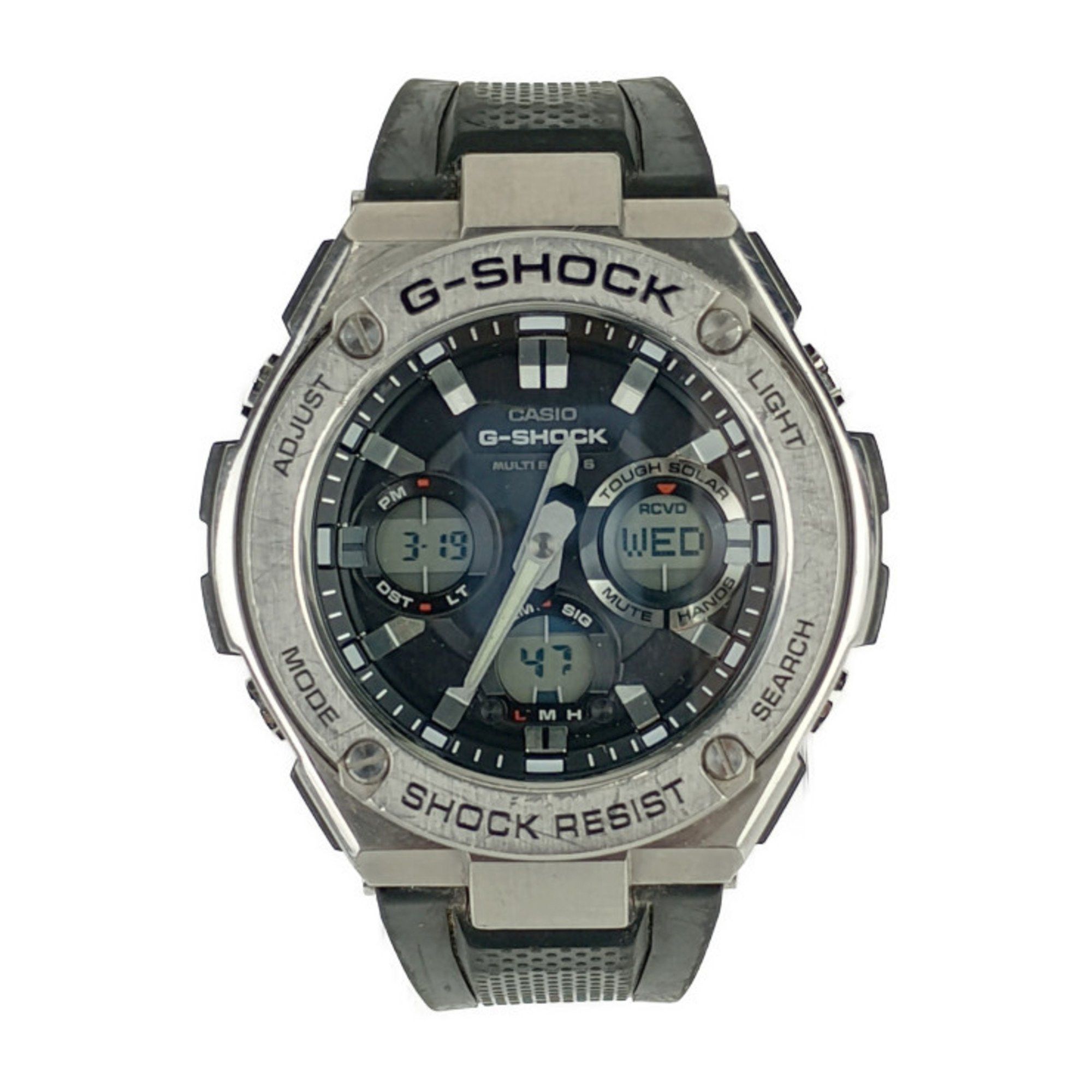 Casio Casio Watch Mid Size Series GST-W310-1AJF Silver Black Stainless Steel Resin Men's Analog Digital Solar Radio Size ONE SIZE - 1 Thumbnail
