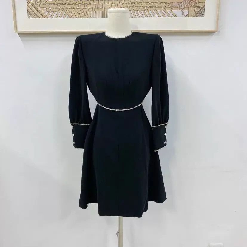 Miu Miu MIU MIU Black Crystal Dress 38 Size XS / US 0-2 / IT 36-38 - 1 Thumbnail