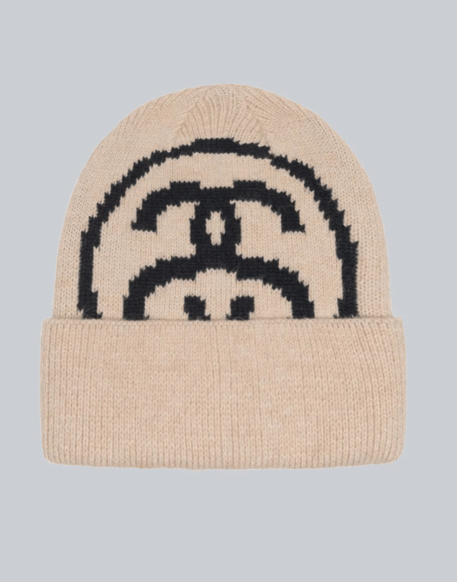 image of Stussy Big Link Beanie - NWT in Beige, Men's