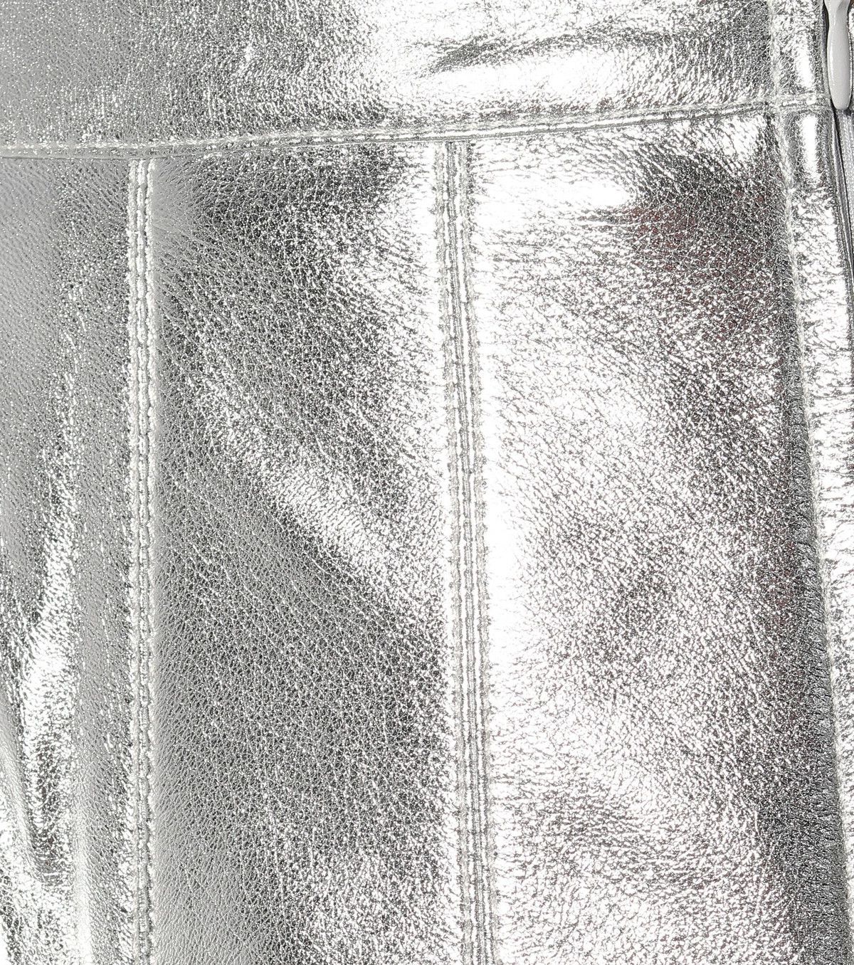Golden Goose o1y0825 Midi Skirt in Silver Size 27" / US 4 / IT 40 - 4 Thumbnail