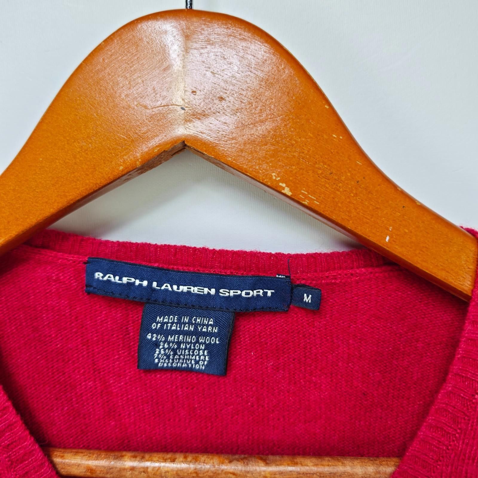 Ralph Lauren Sport Vintage Ralph Lauren Sport Polo Womens V Neck Knit Shirt Size M / US 6-8 / IT 42-44 - 3 Thumbnail