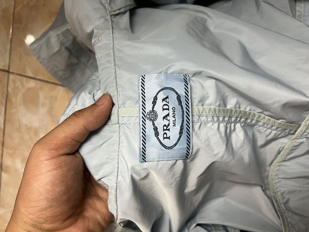Prada Prada Light Blue Nylon Parka Jacket Stains Size M / US 6-8 / IT 42-44 - 13 Thumbnail