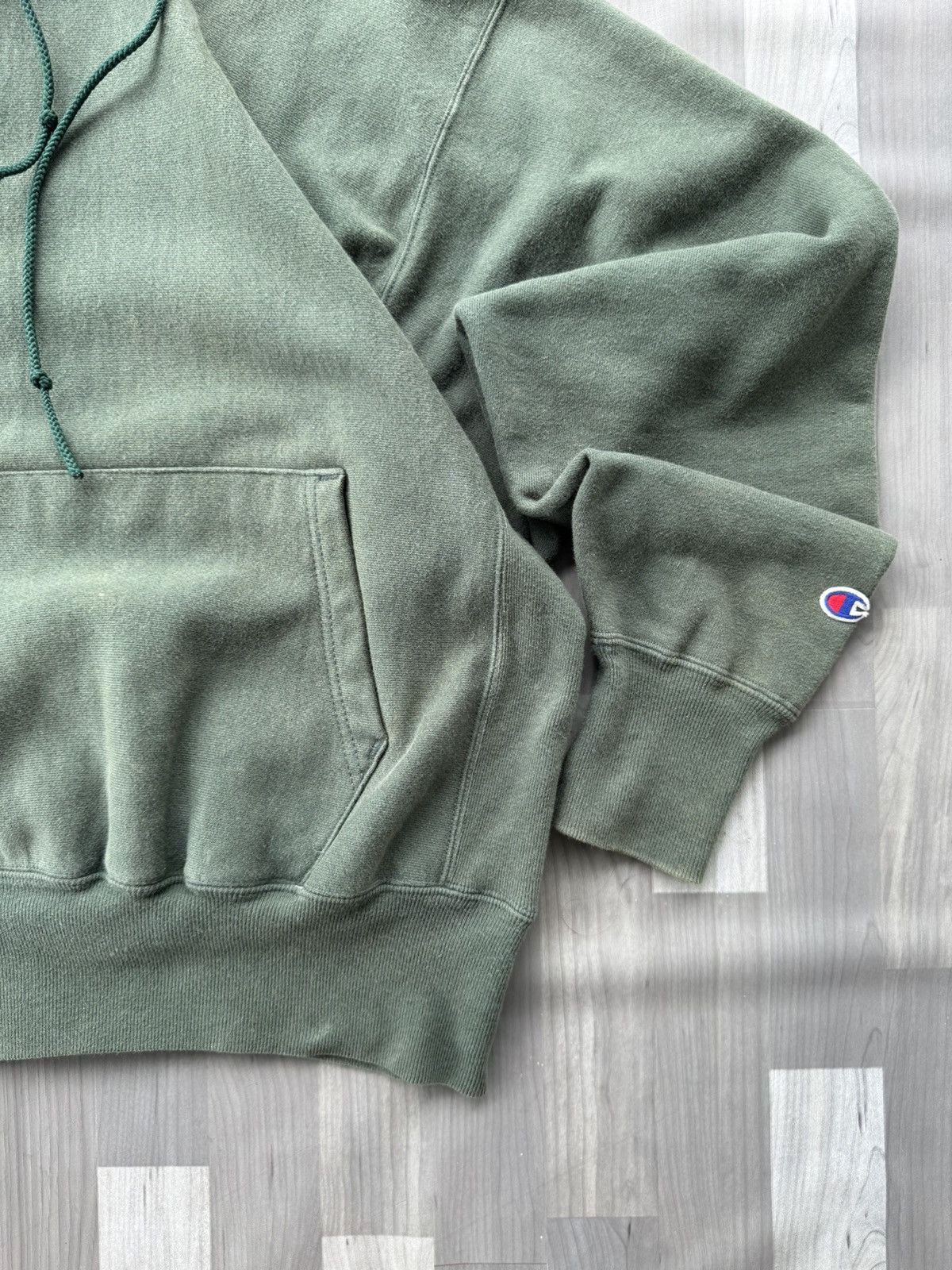 Champion × Vintage 90s Vintage Reverse Weave Champion Hoodie Size US L / EU 52-54 / 3 - 2 Thumbnail