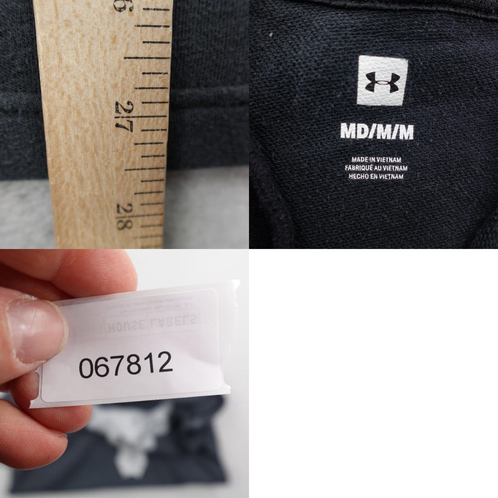 Under Armour Under Armour Hoodie Mens Medium Gray Project Rock Short Sleeve Pullover Sweater Size US M / EU 48-50 / 2 - 8 Thumbnail