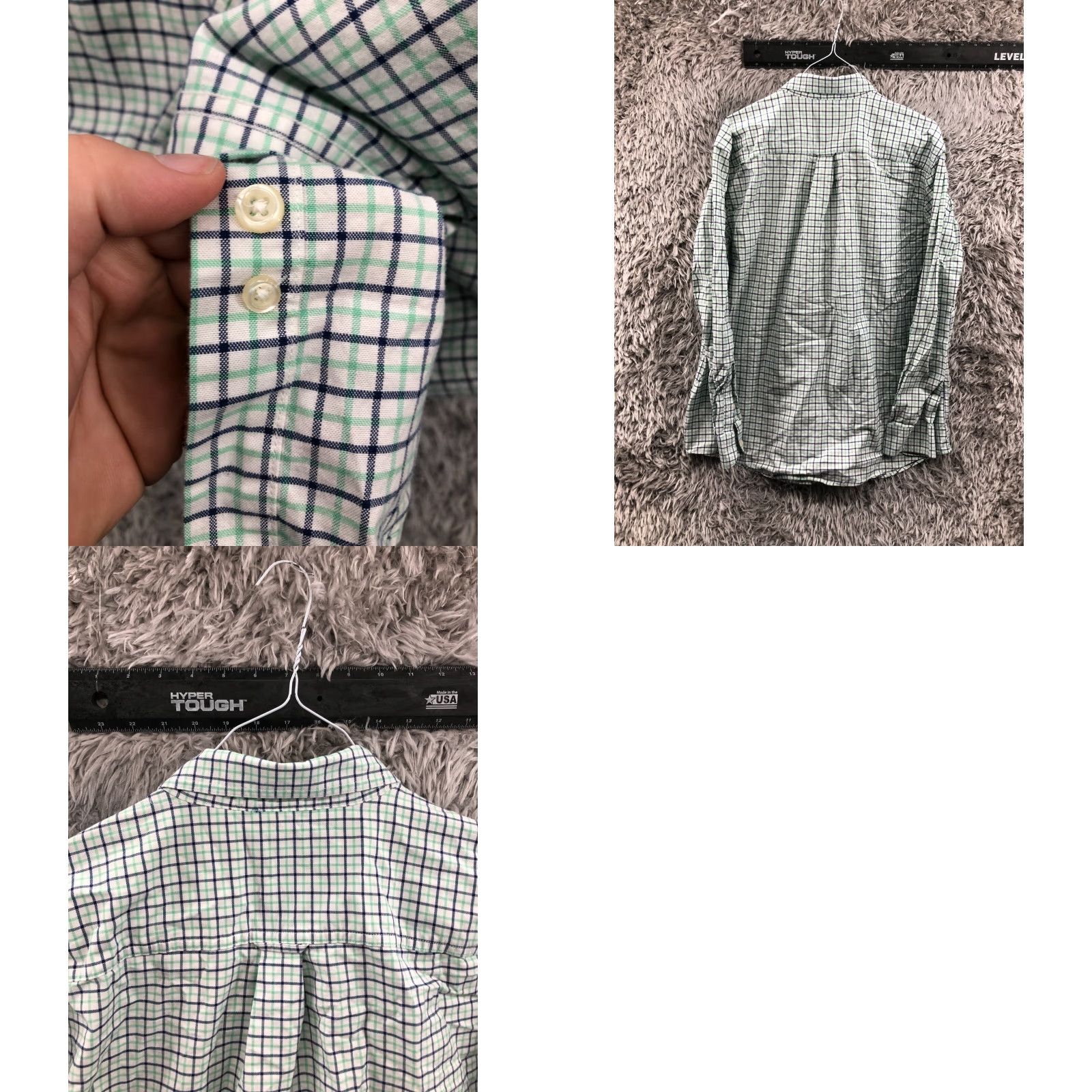 Chaps Chaps Shirt XL Green Plaid Mens Long Sleeve Button Down Collar Size US XL / EU 56 / 4 - 9 Thumbnail