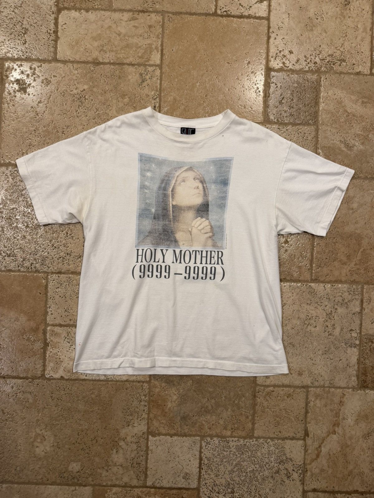 Saint Michael Saint Michael Mxxxx Holy Mother 9999 God Bless White T-Shirt Size US XL / EU 56 / 4 - 7 Thumbnail
