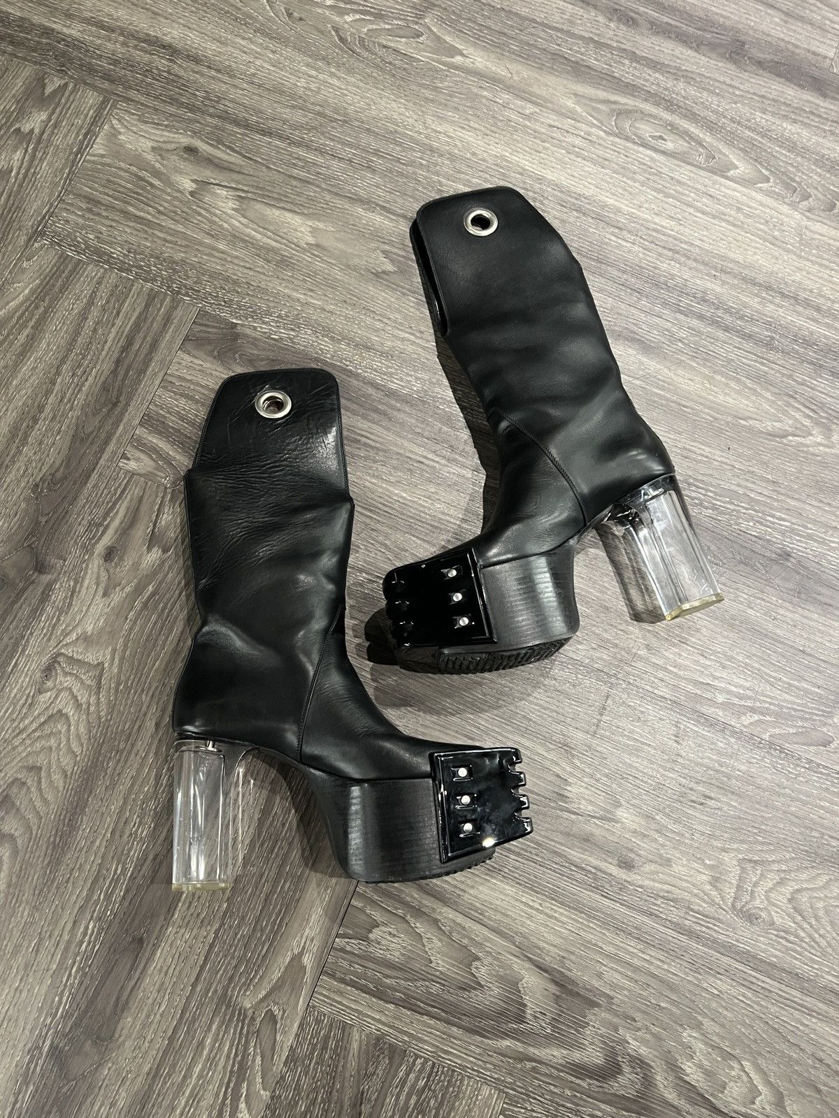 Rick Owens SAMPLE SS20 Rick Owens Tecuatl Kowboy Runway Kiss Boots Size US 8.5 / EU 41-42 - 3 Thumbnail