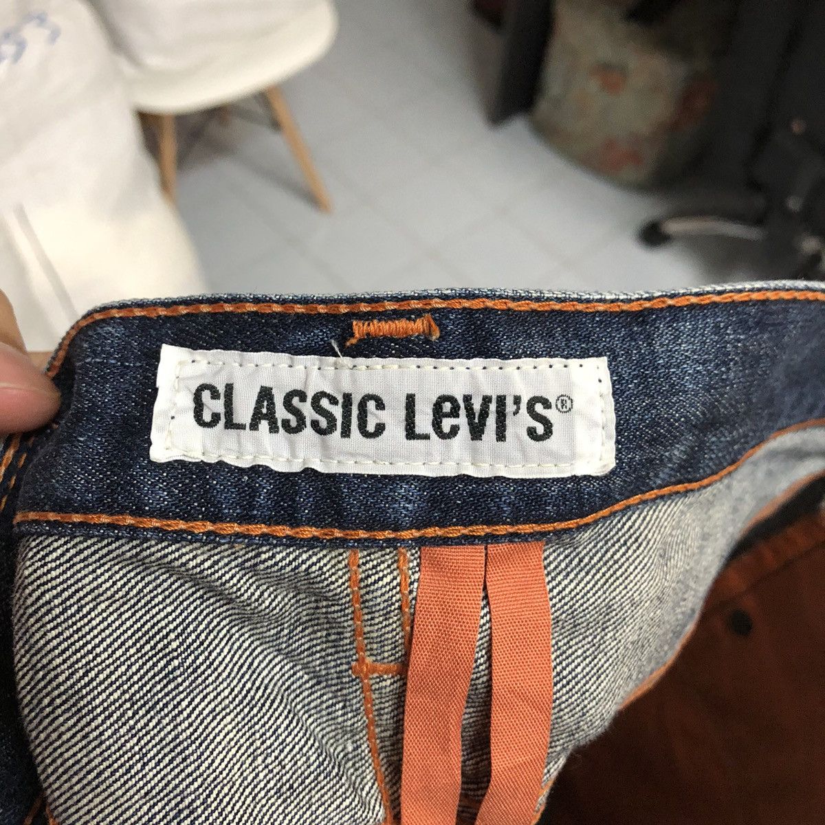 Levi's DL Classic Levis 502 Blue Denim Pants #C147 Size US 28 / EU 44 - 20 Thumbnail