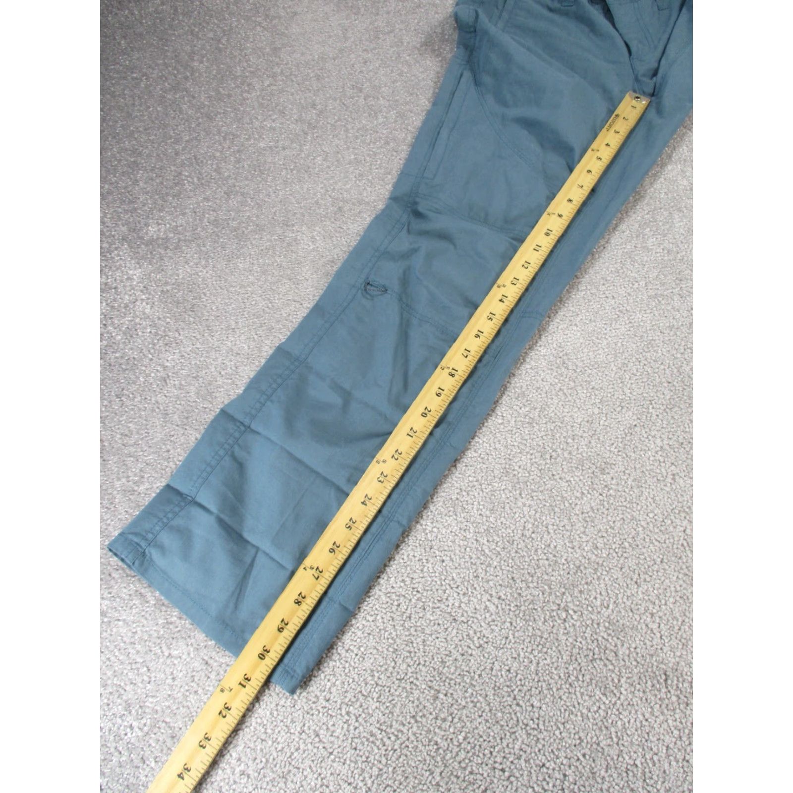 Vintage VINTAGE Kuhl Women's Pants Size 10 Petite Chino Cotton Nylon Spandex Blue Straight 90s Girls Size 32" / US 10 / IT 46 - 6 Thumbnail