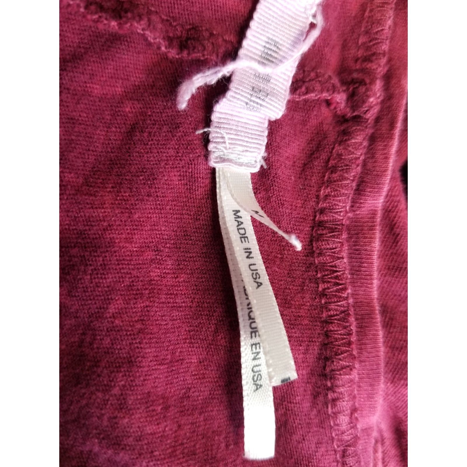 Vintage Kimchi Blue Tank Top Burgundy Ruffle Short Sleeve Size Medium Made In USA Crop Top Blouse Sleeveless Cropped Size M / US 6-8 / IT 42-44 - 4 Thumbnail