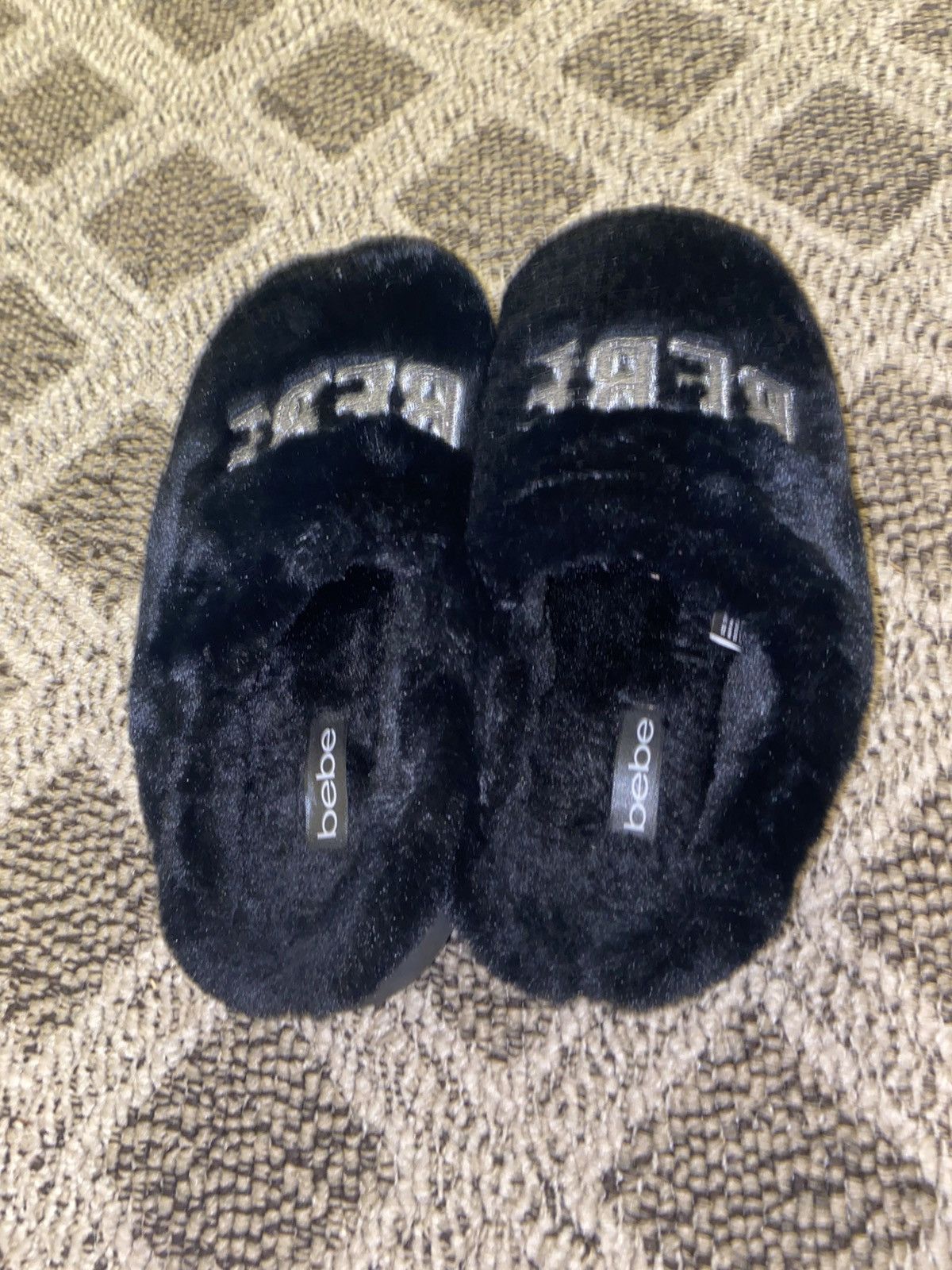Bebe Bebe black slippers Size US 7 / IT 37 - 1 Thumbnail