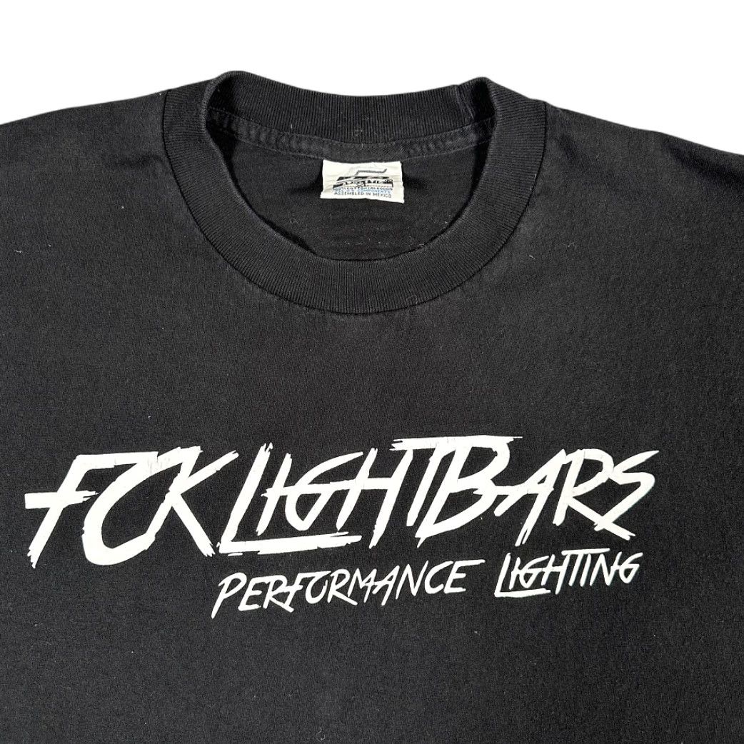 Vintage Fck Lightbars Shirt XL Adult Black 5 Pro Athletic Mens Crew Neck Short Sleeve Cotton USA 90s Retro Patriotic Offroad Mot... Size US XL / EU 56 / 4 - 2 Thumbnail