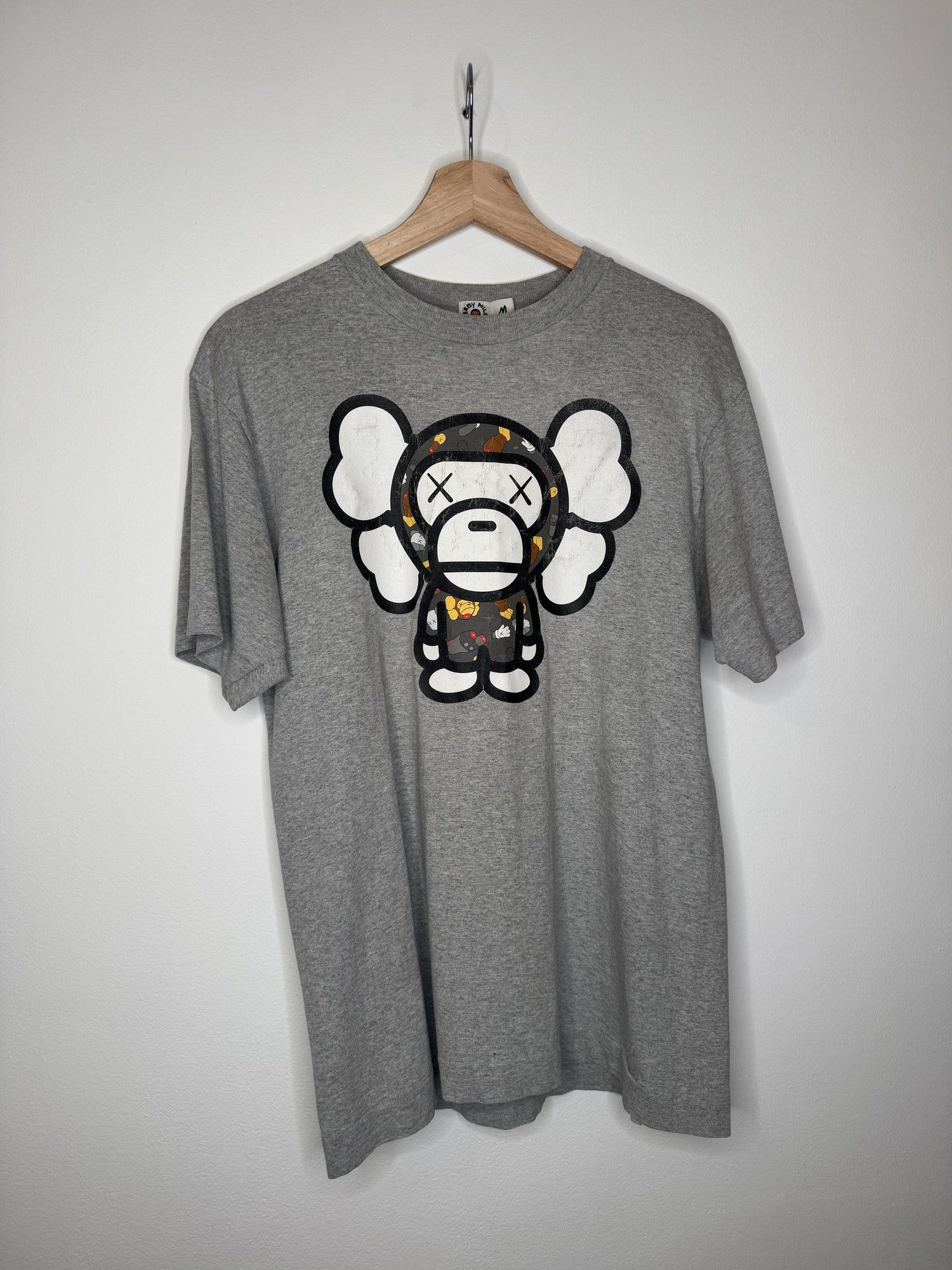Bape 2005 Bape x Kaws Baby Milo Tee – Gray, Size M, Made in Japan Size US M / EU 48-50 / 2 - 1 Thumbnail