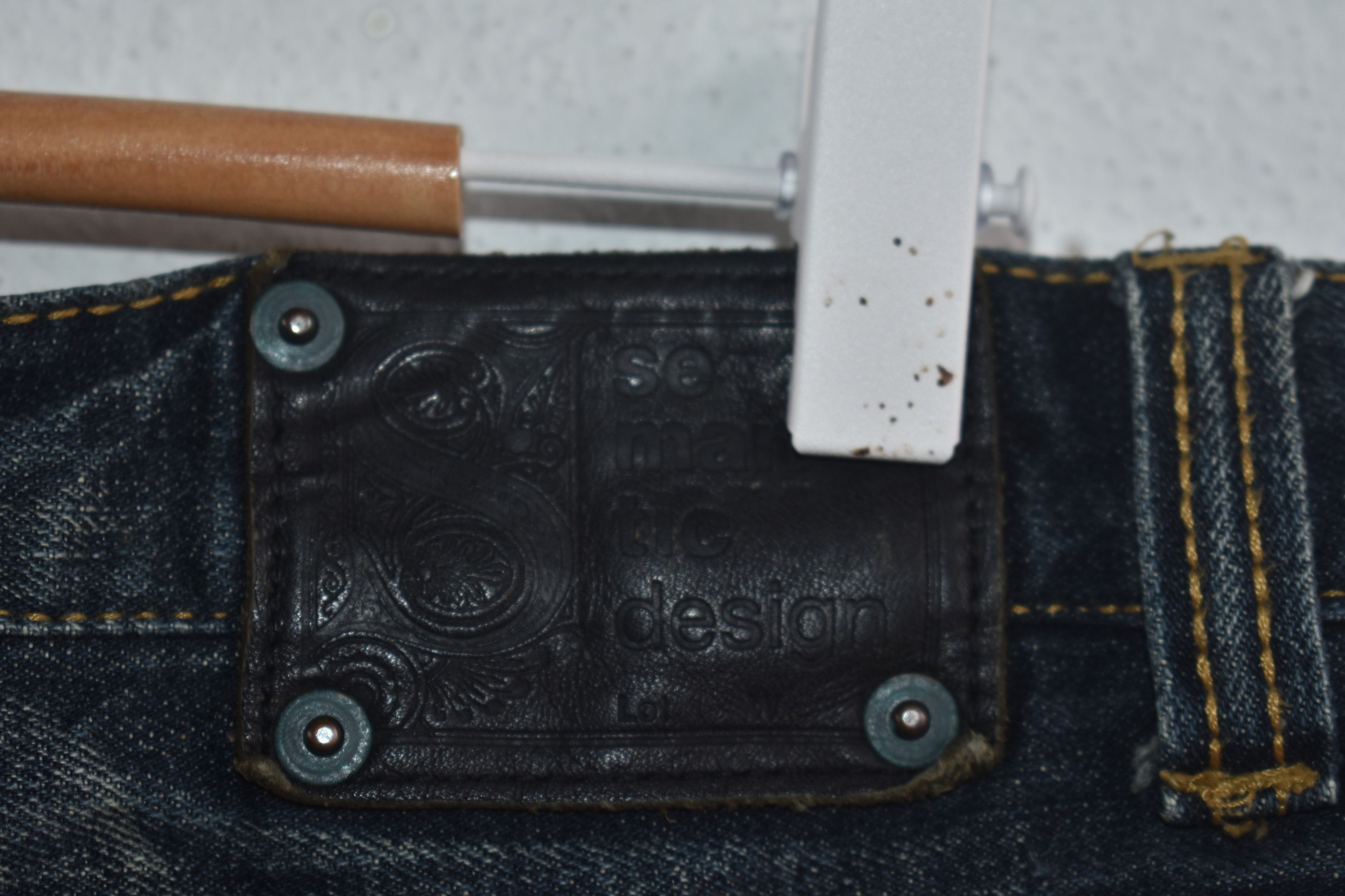 If Six Was Nine × Japanese Brand × semanticdesign SICK💰 Japanese Semantic Design Flared Jeans Punk W32 Size US 29 - 9 Thumbnail