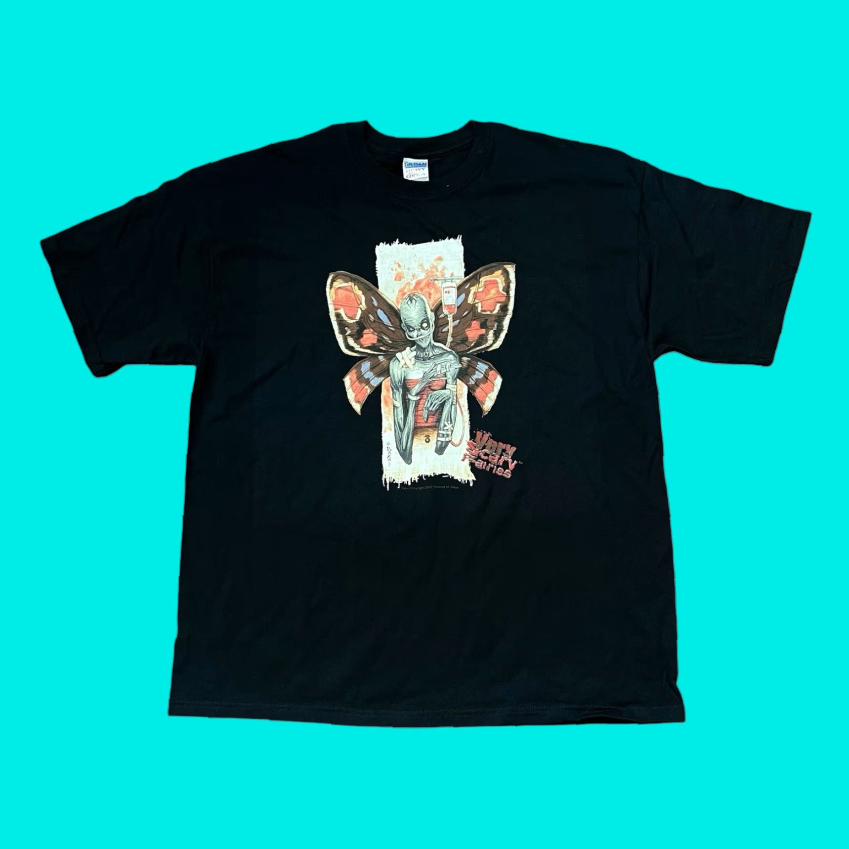 Vintage VINTAGE Thomas Baxa Magic The Gathering D&D Fairies Dark Art Y2K T-Shirt XL Size US XL / EU 56 / 4 - 1 Thumbnail