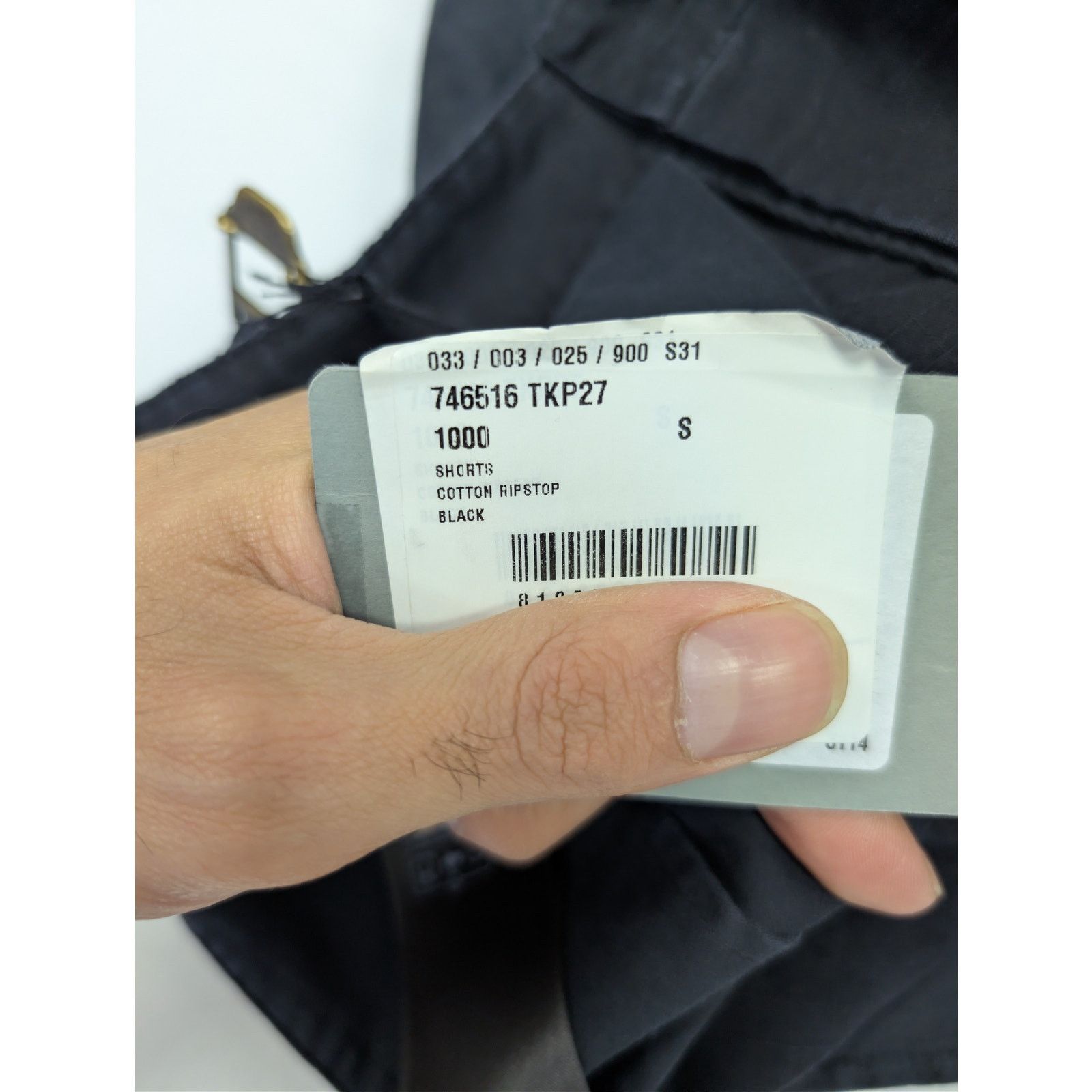 Balenciaga o1rshd1 Cotton Ripstop Shorts in Black Size US 30 / EU 46 - 21 Thumbnail