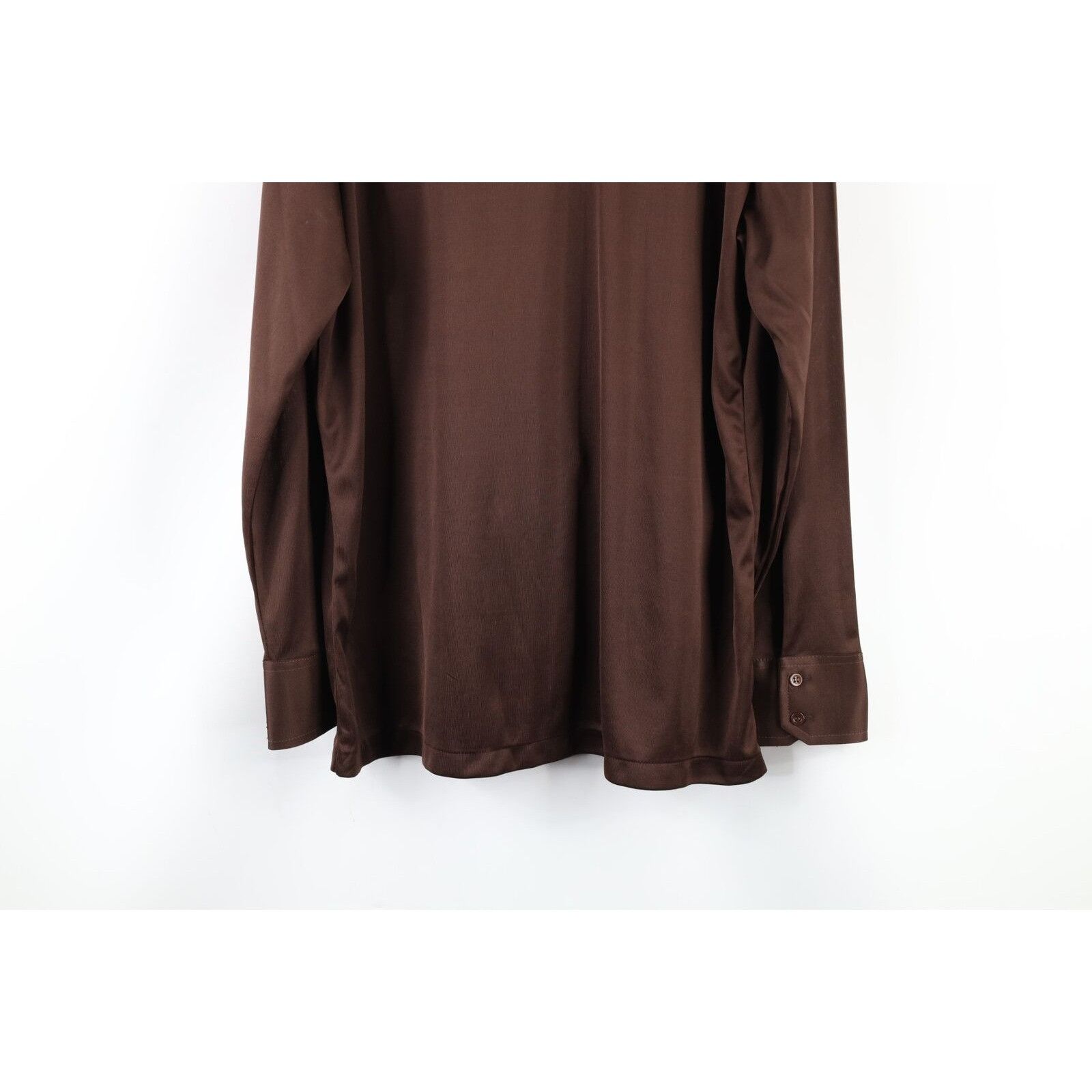 Vintage Vintage 70s Streetwear Knit Collared Button Shirt Size US XL / EU 56 / 4 - 9 Thumbnail