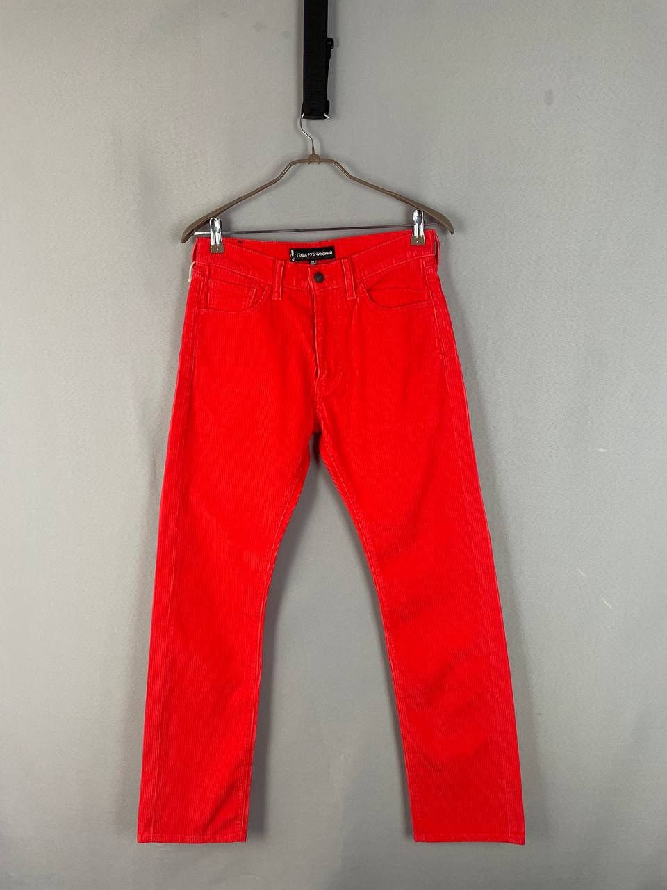 Gosha Rubchinskiy Gosha Rubchinskiy x Levi’s Red Corduroy Pants Size US 30 / EU 46 - 1 Thumbnail