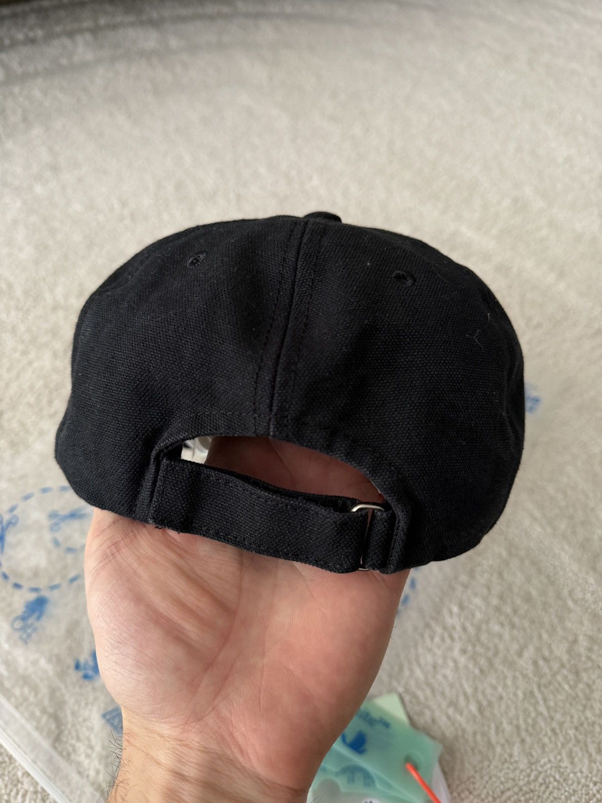 Off-White Off White Baseball Cap in Washed Black Size ONE SIZE - 2 Thumbnail