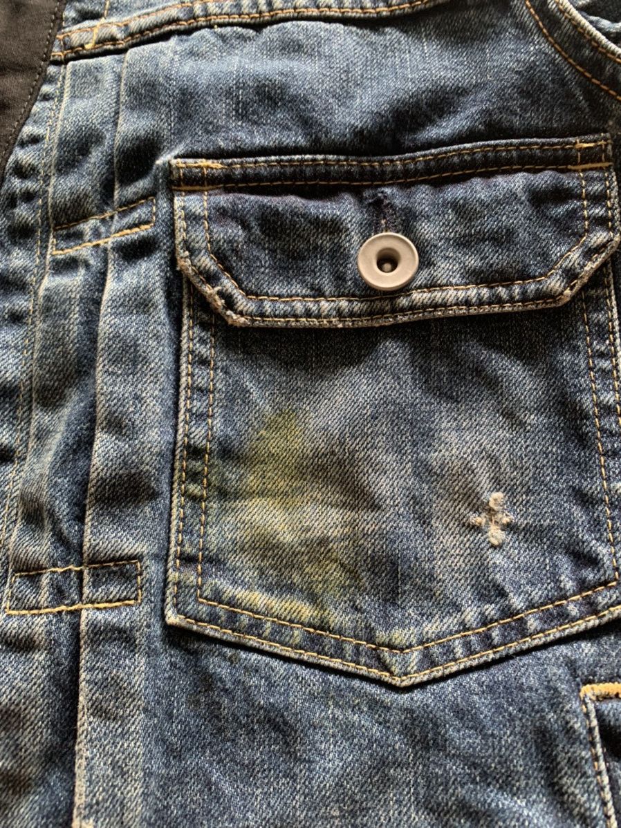 Japanese Brand ARCHIVED miharayasuhiro japanese denim jacket splatter vtg Size US S / EU 44-46 / 1 - 8 Thumbnail