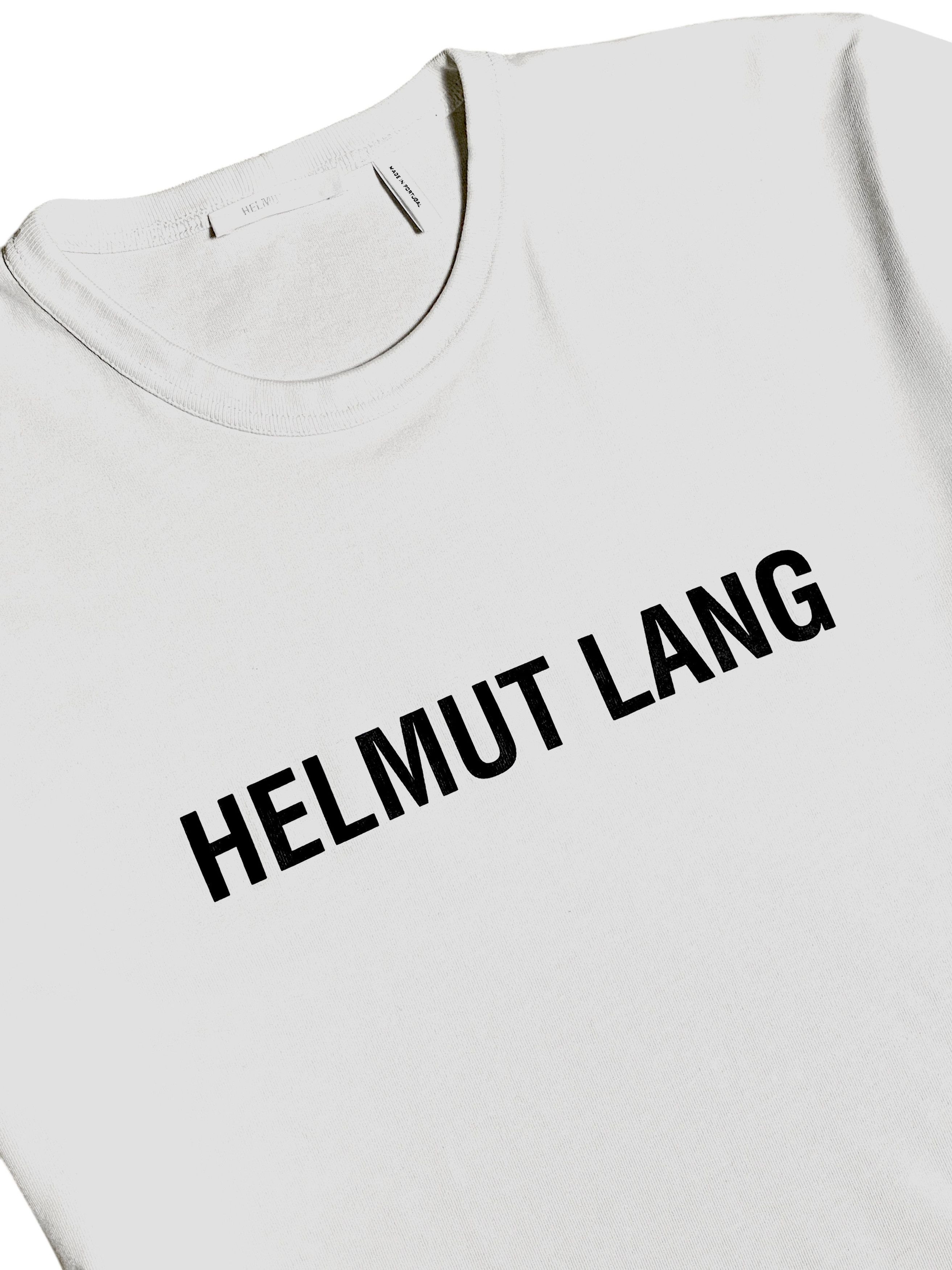 Helmut Lang Helmut Lang White Black Core Logo Essential T-Shirt Tee Size US L / EU 52-54 / 3 - 5 Thumbnail
