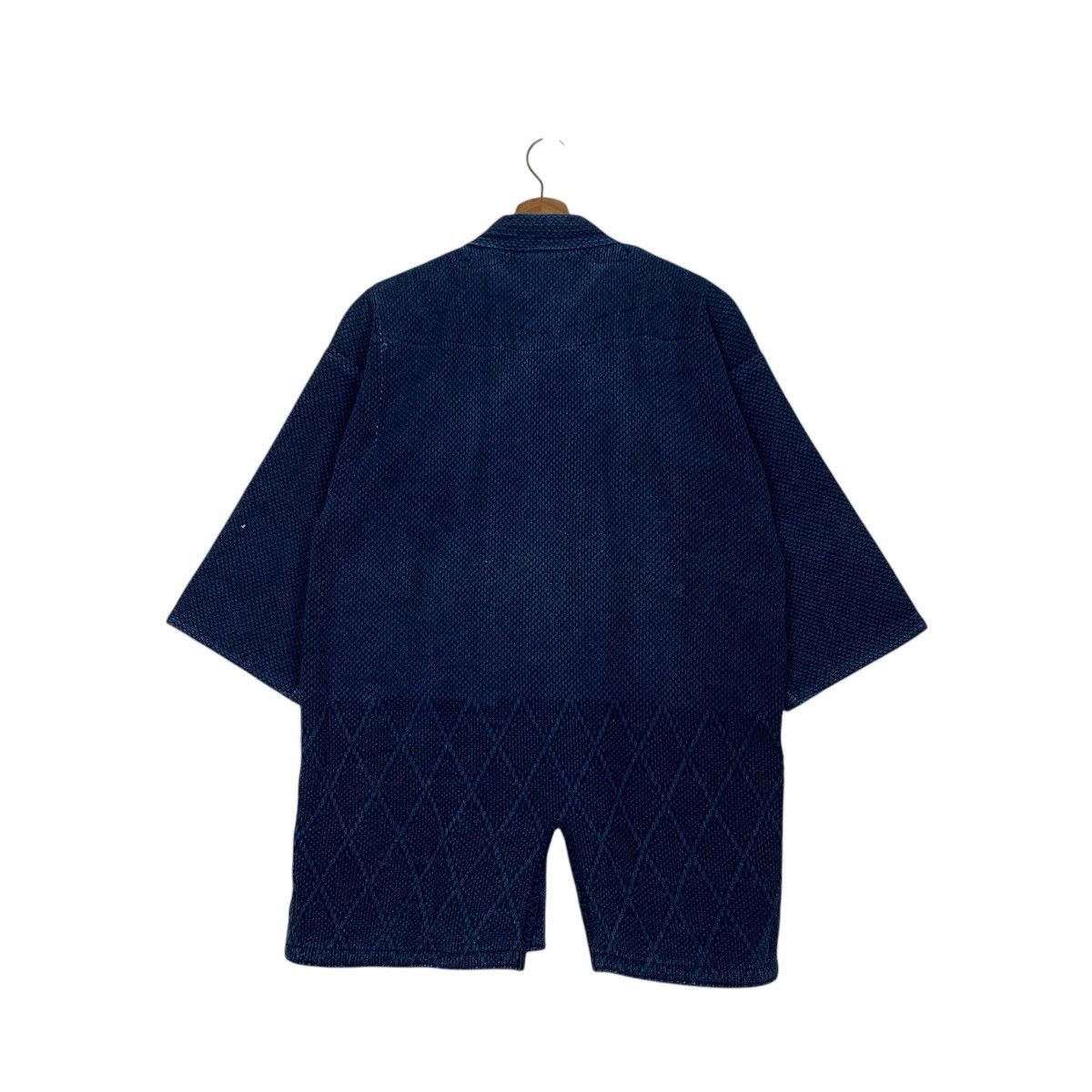 Japanese Brand Vintage 90s Indigo Sashiko Thick Weave Kimono #2691-C120 Size US M / EU 48-50 / 2 - 7 Thumbnail