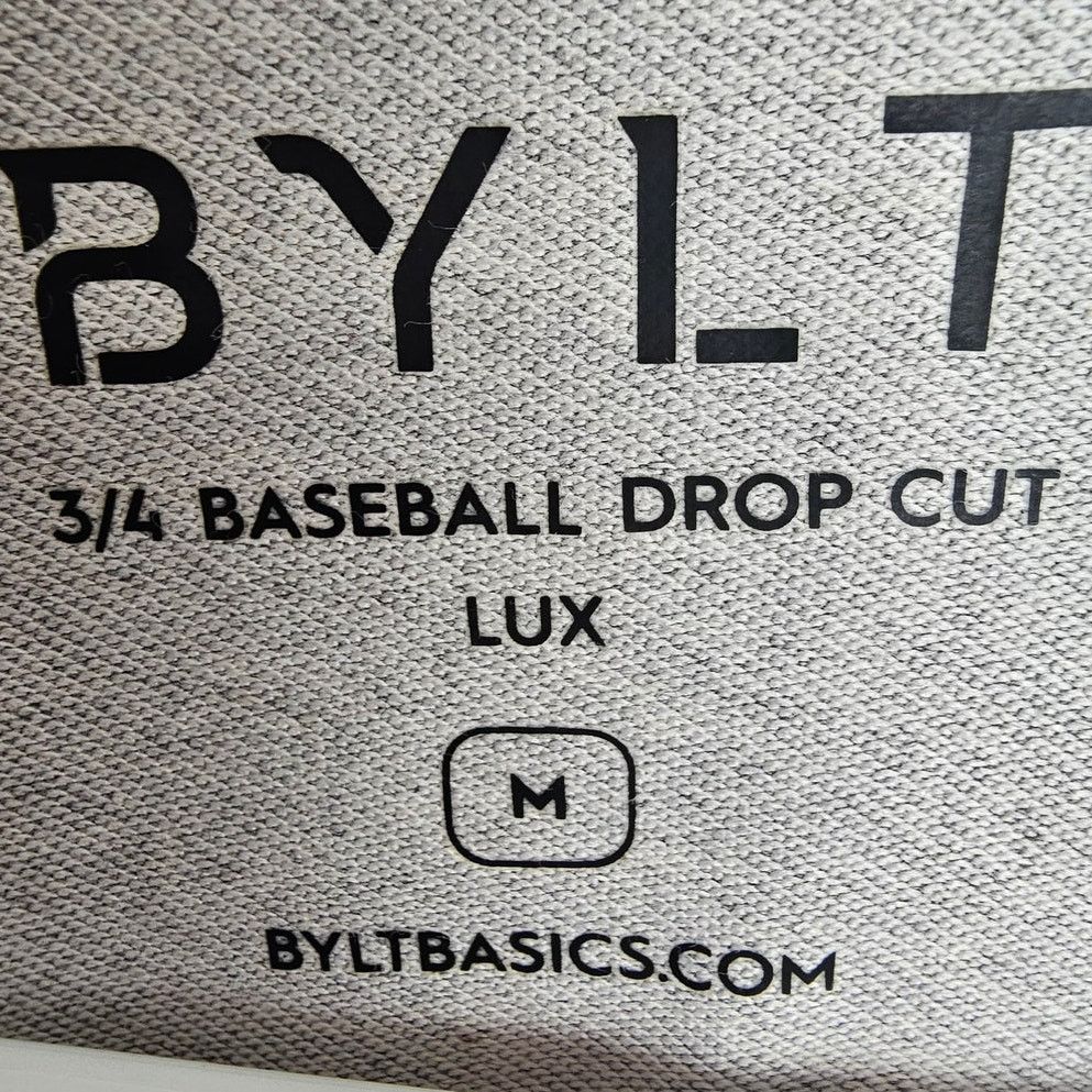 BYLT Premium Basics Bylt Mens 3/4 Baseball Drop Cut Lux Athletic Shirt Size M Size US M / EU 48-50 / 2 - 6 Thumbnail