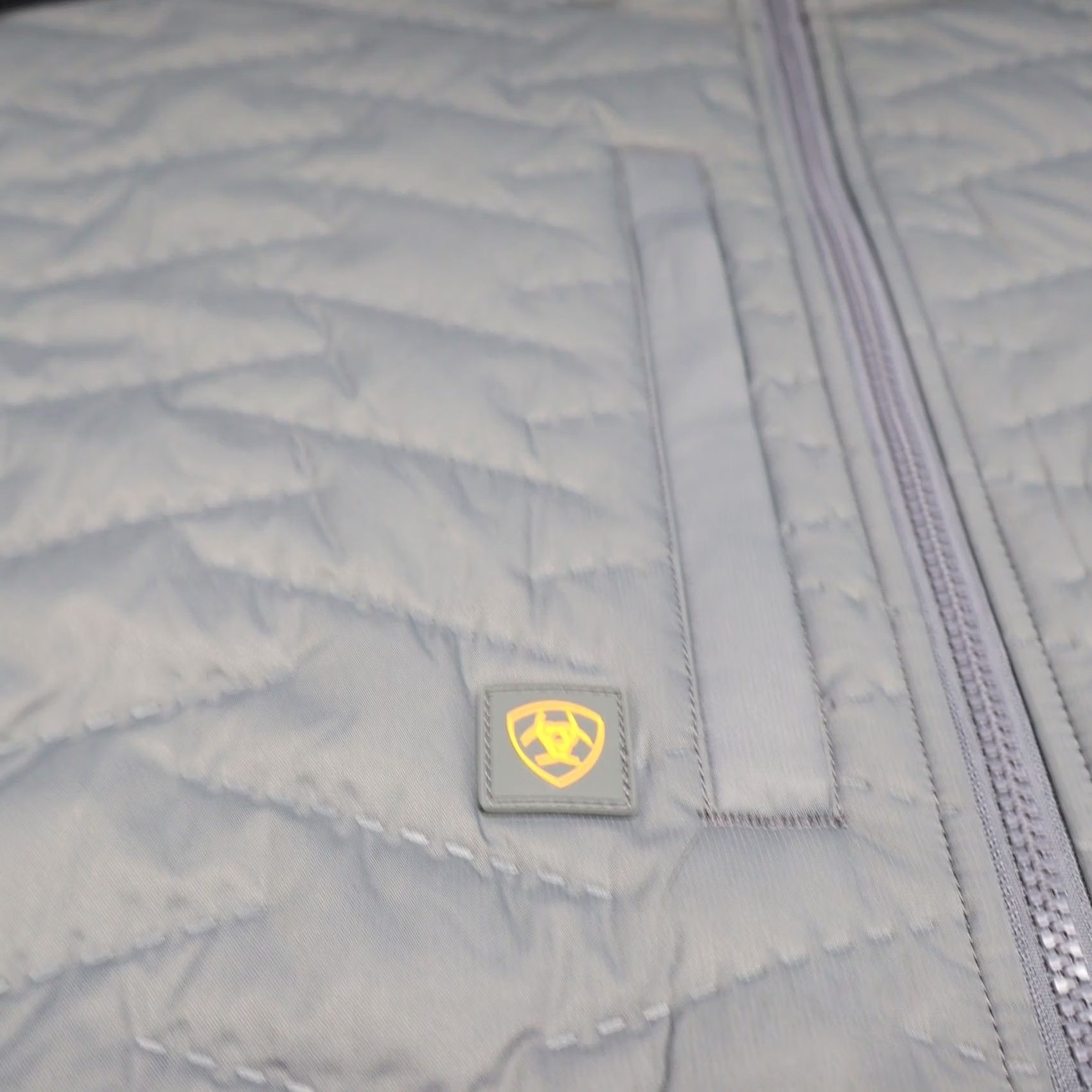 Ariat Ariat Rebar Jacket Mens XLT Grey Full Zip Work LOGO Quilted Soft Shell Pockets Athletic Size US XL / EU 56 / 4 - 5 Thumbnail