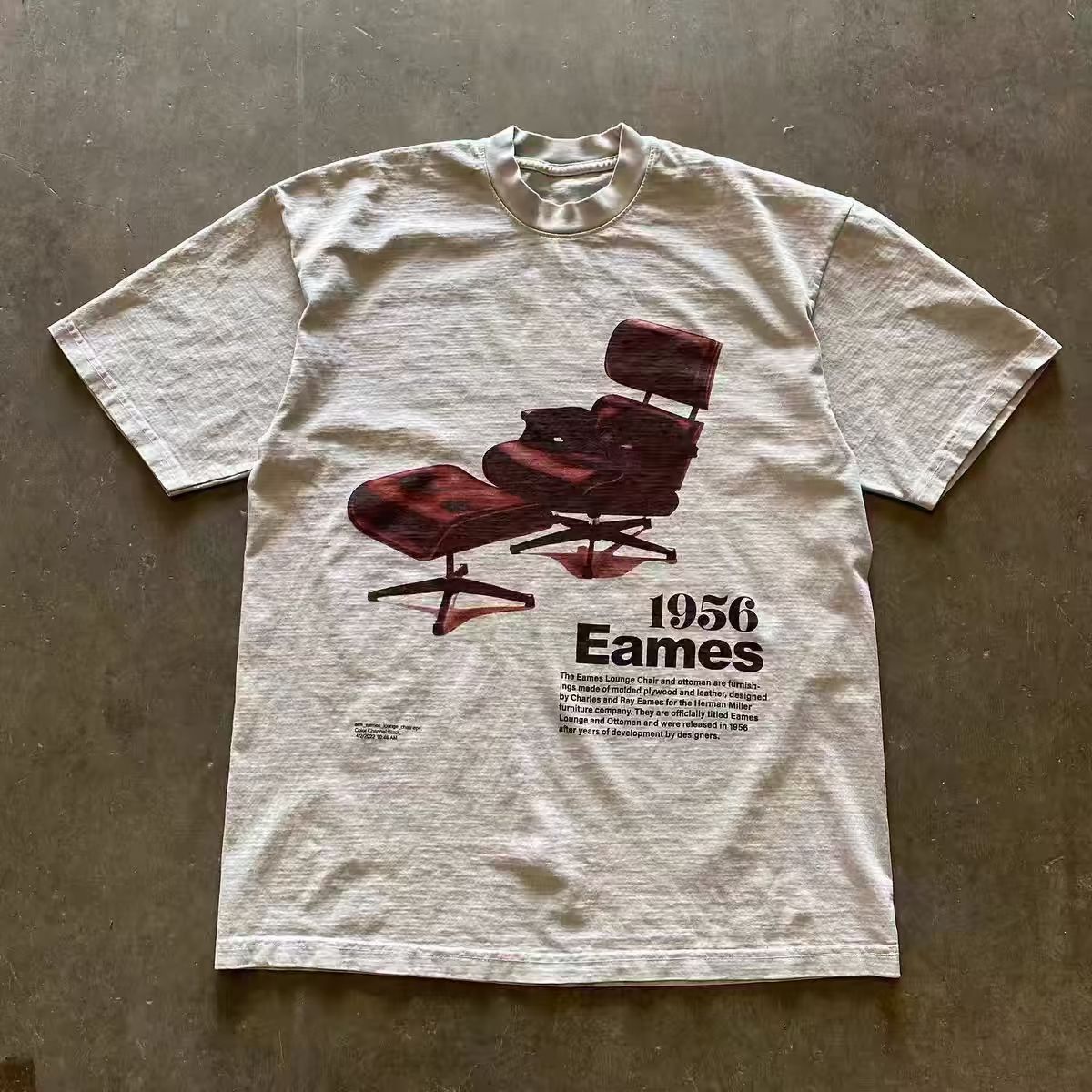 Japanese Brand × Vintage Washed vintage distressed recliner print tee Size US L / EU 52-54 / 3 - 1 Thumbnail