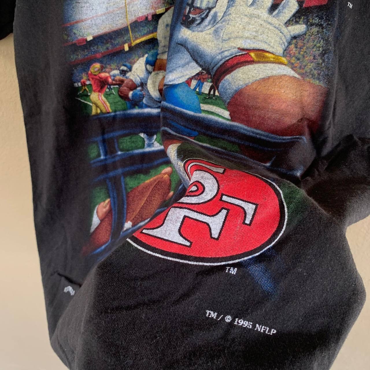 NFL Rare Vintage 1995 San Francisco 49ers Face Mask Vision Tees Size US M / EU 48-50 / 2 - 4 Thumbnail