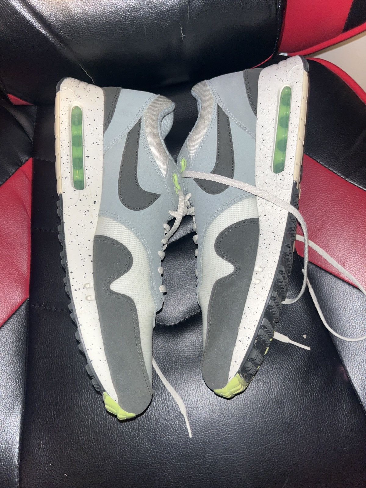 Nike Nike air max golf grey and neon green Size US 12 / EU 45 - 3 Thumbnail